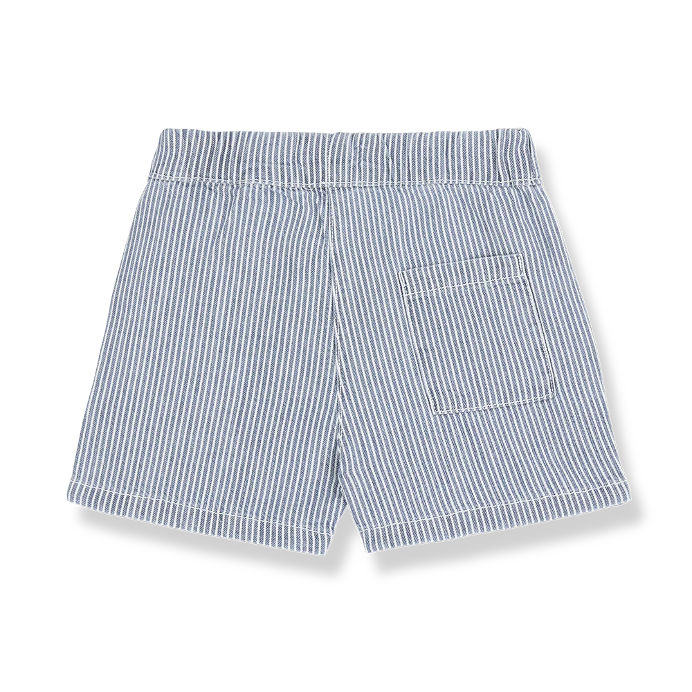 1+ IN THE FAMILY BLUE STRIPED SHORTS [FINAL SALE] - Image 2