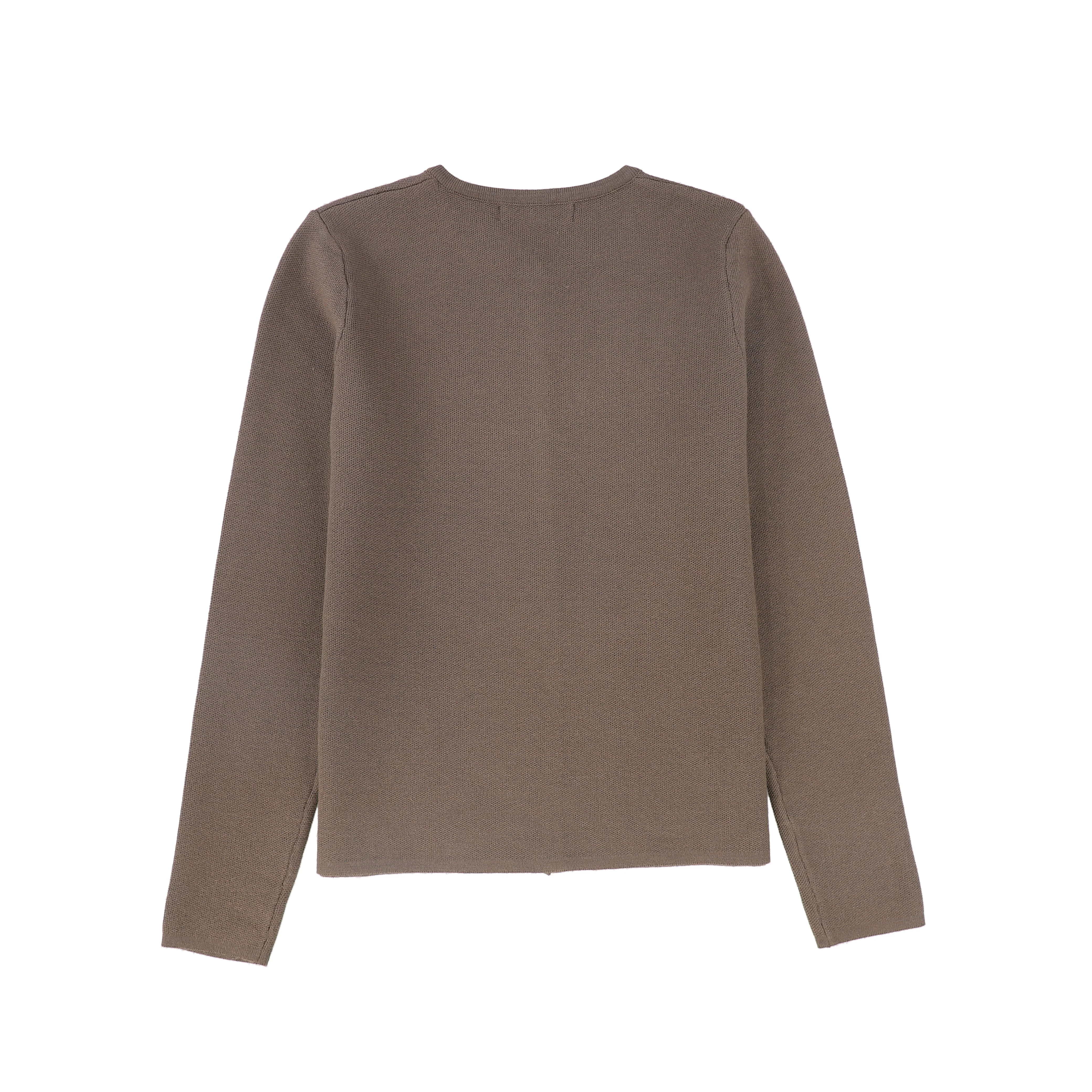 BACE COLLECTION BEIGE EMBROIDERED CARDIGAN [FINAL SALE] - Image 2