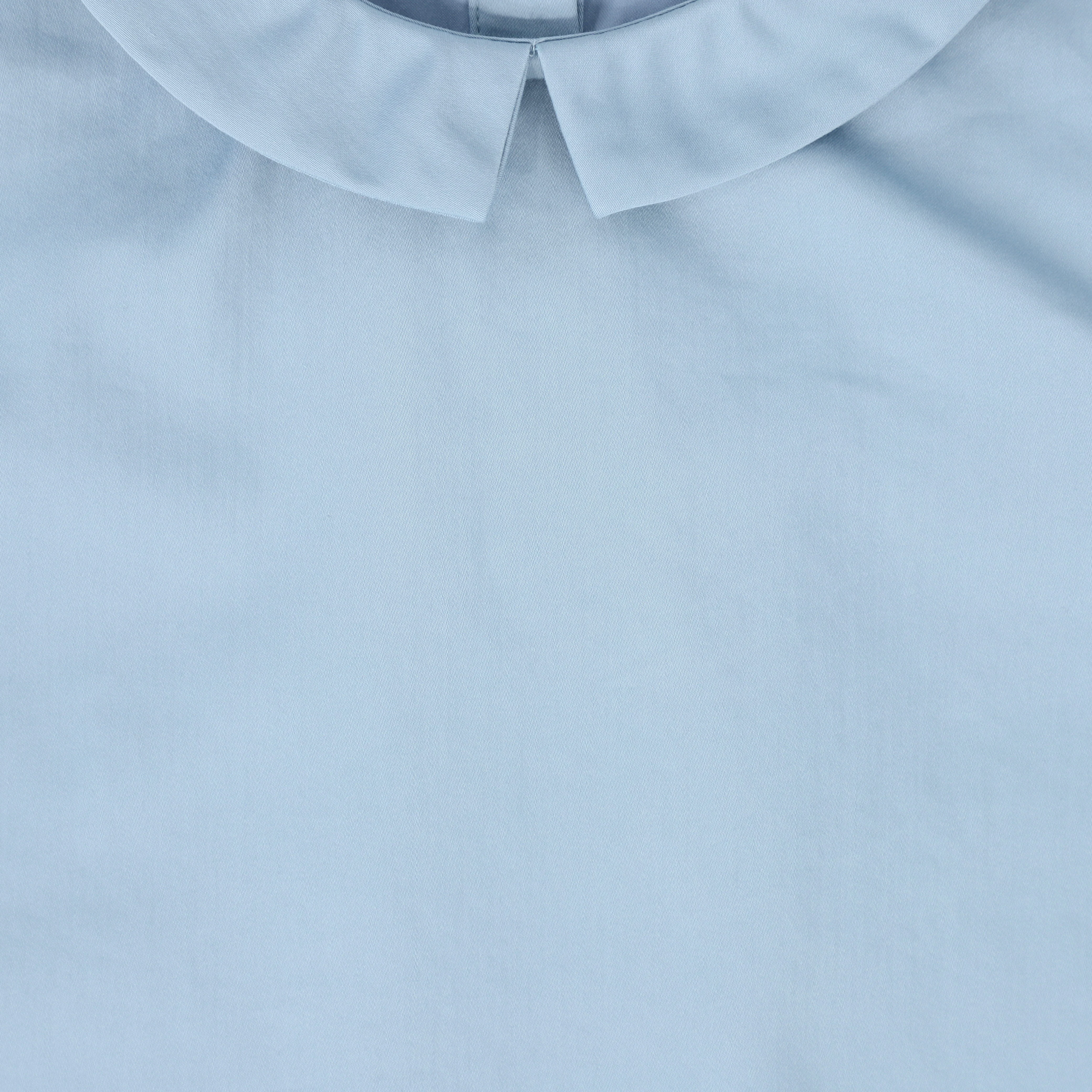 BACE COLLECTION BLUE POPLIN COLLAR BLOUSE [FINAL SALE] - Image 3