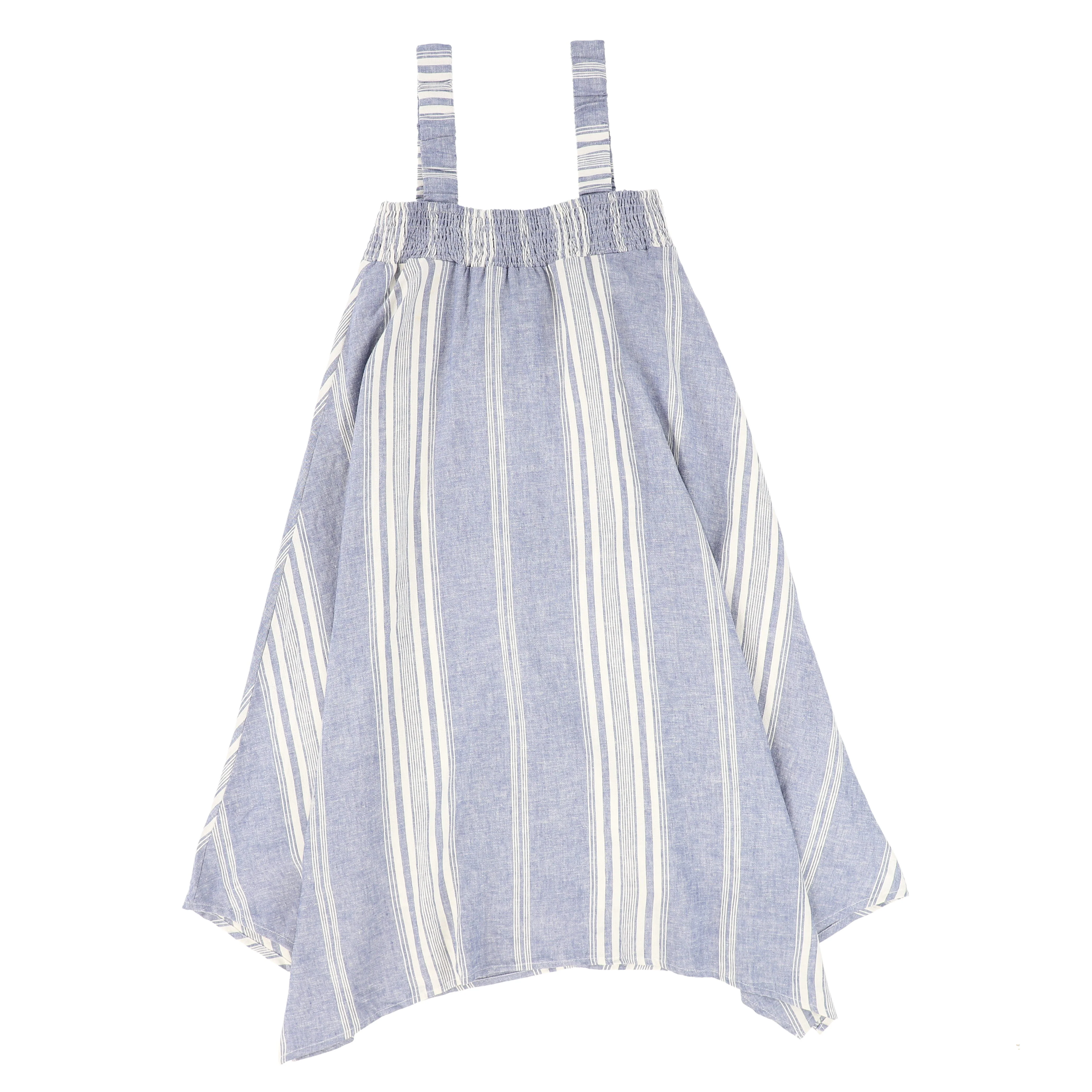 BACE COLLECTION BLUE STRIPE ASYMMETRICAL MAXI JUMPER [FINAL SALE] - Image 2