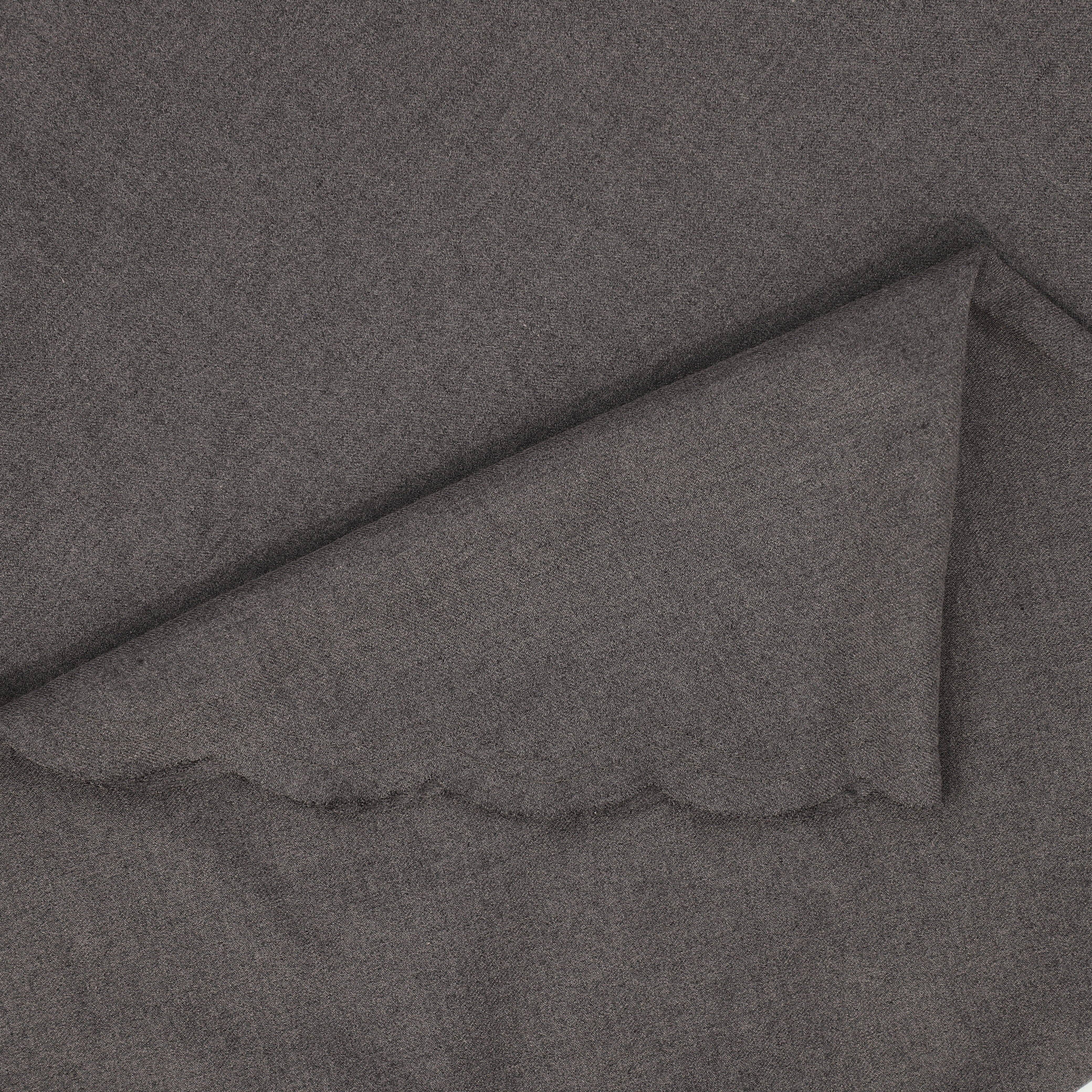Bace Collection Charcoal Wool Scallop Edge Jumper [FINAL SALE] - Image 3