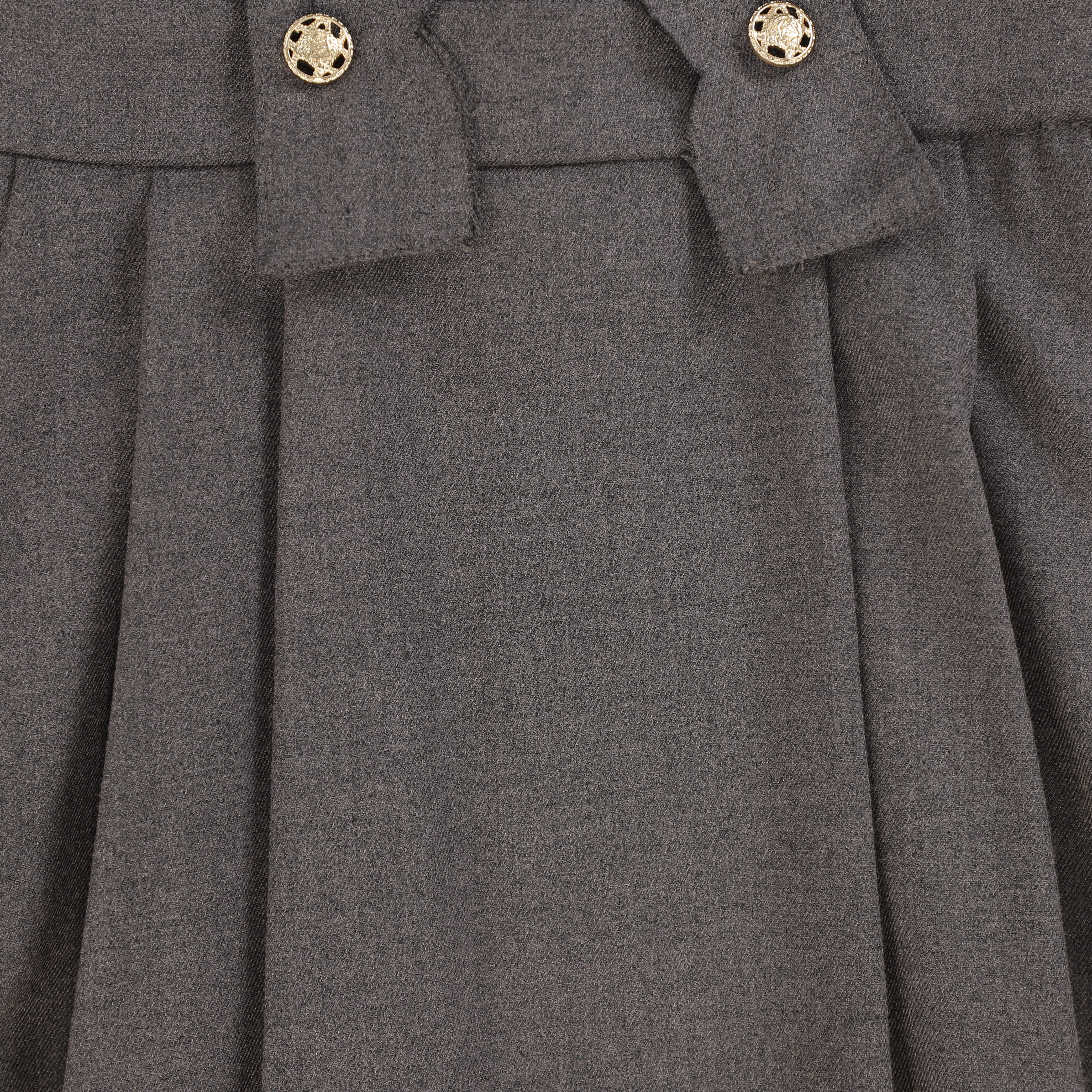 Bace Collection Charcoal Wool Scallop Pleated Jumper [FINAL SALE] - Image 3