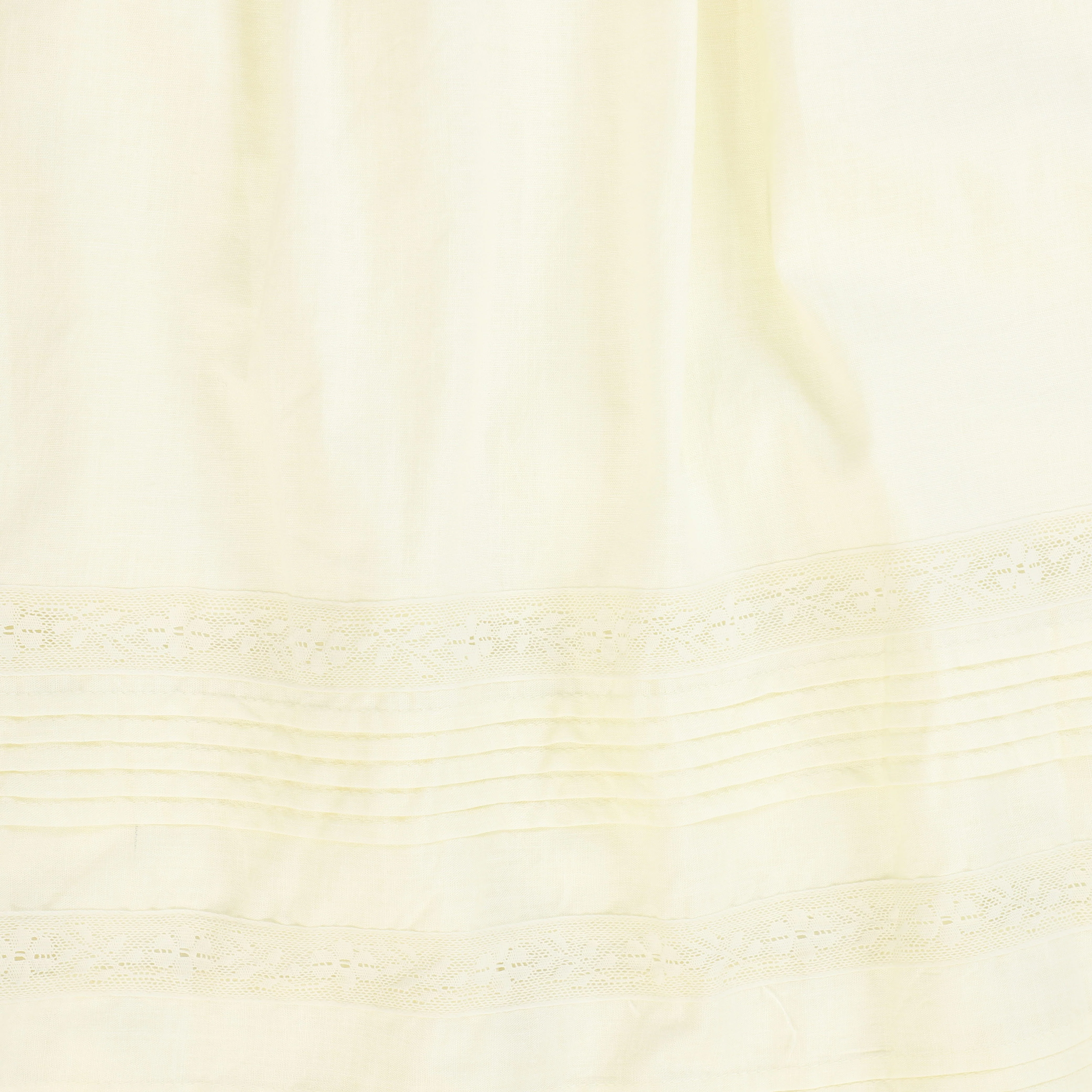 BACE COLLECTION IVORY LACE RIBBON TRIM SKIRT [FINAL SALE] - Image 3