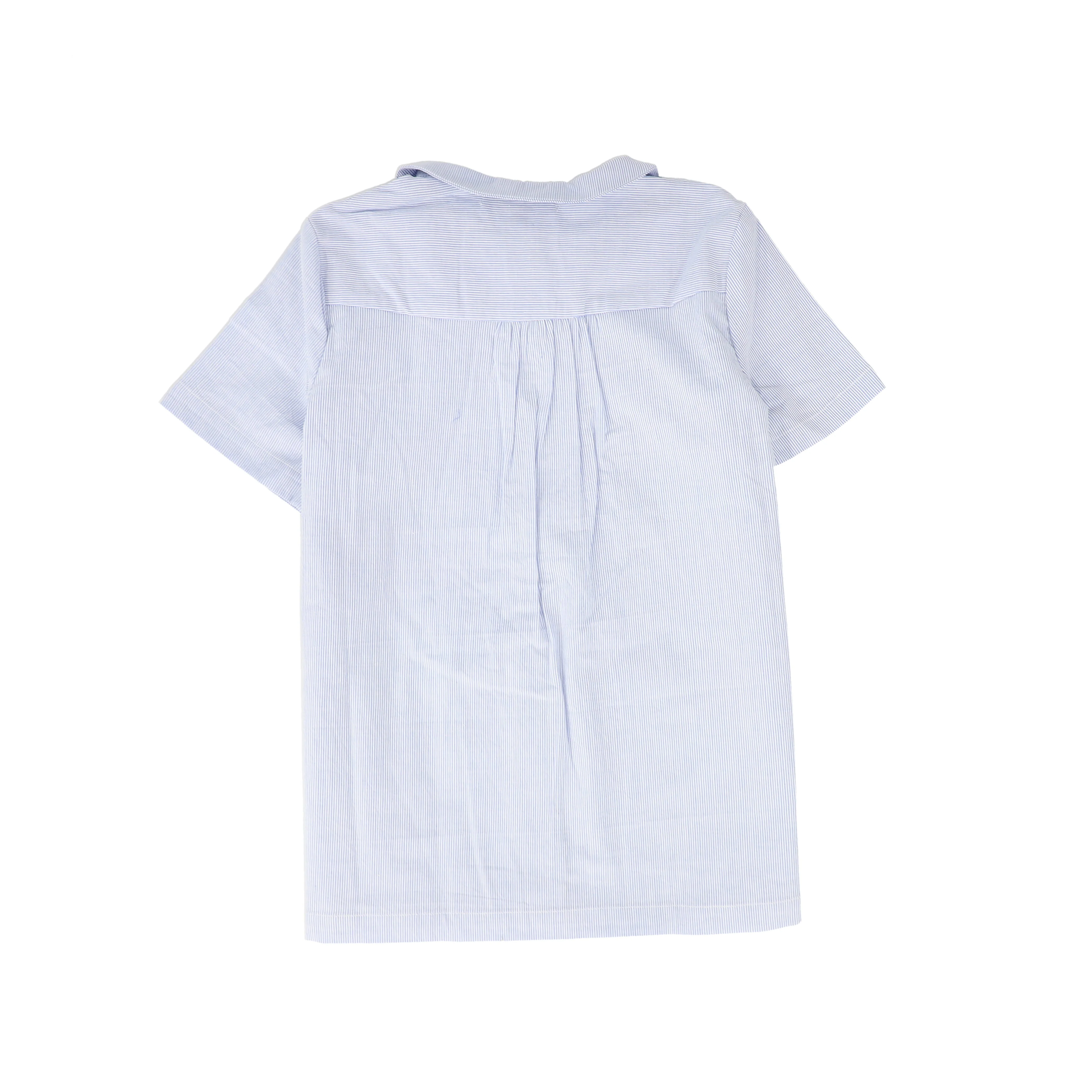 BACE COLLECTION LIGHT BLUE THIN STRIPED BLOUSE [FINAL SALE] - Image 2
