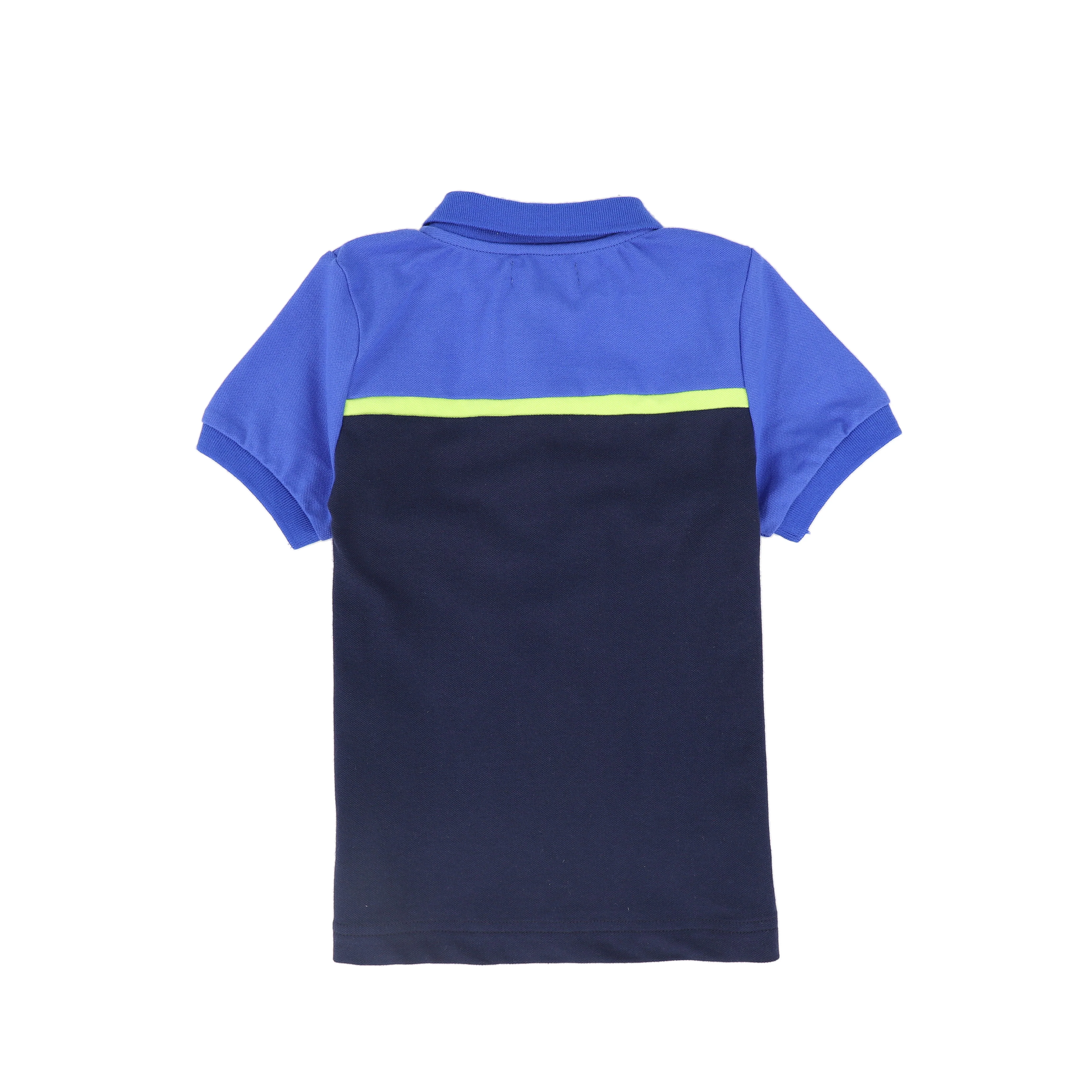 BACE COLLECTION NAVY STRIPED CONTRAST PIQUE POLO [FINAL SALE] - Image 2