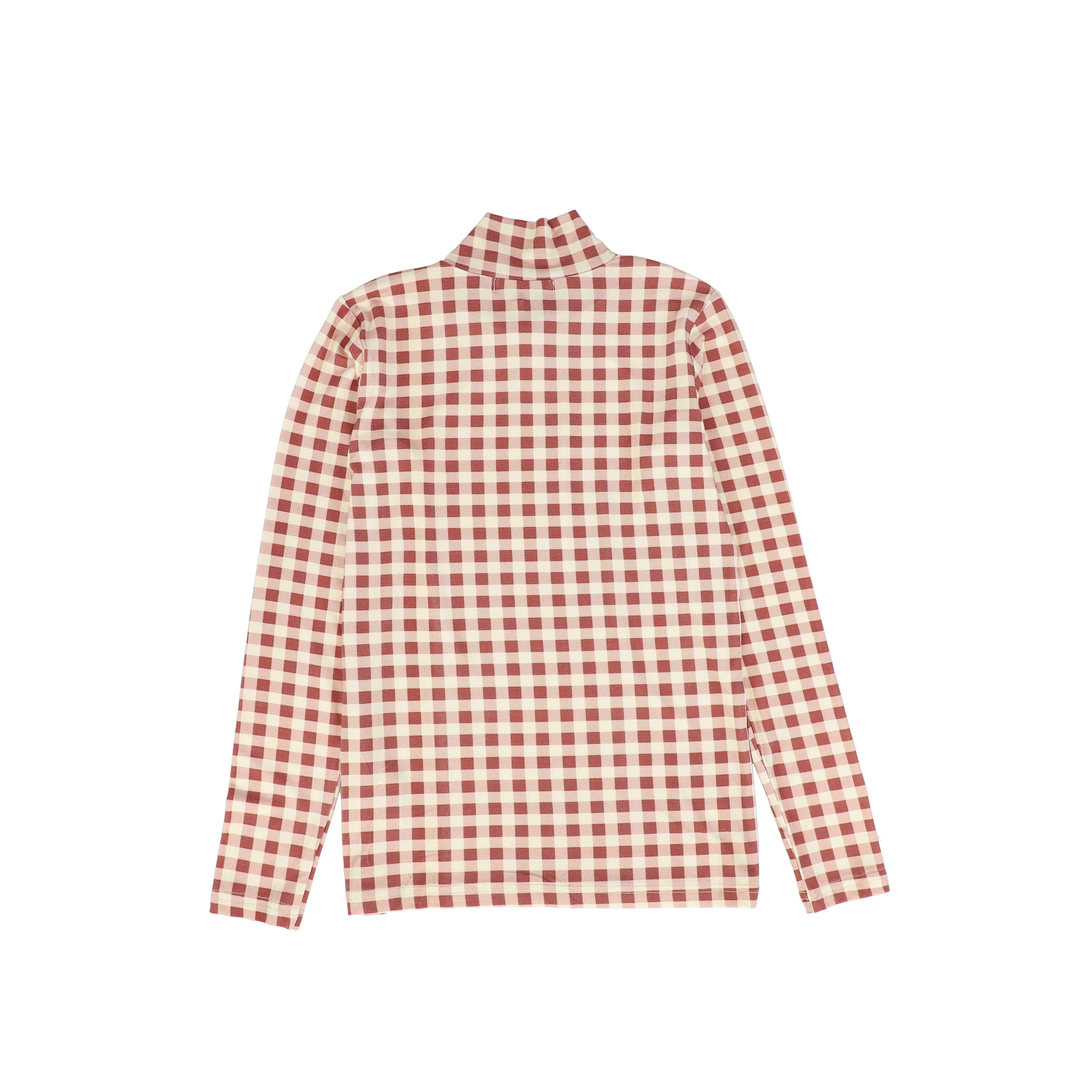 Bace Collection Red Gingham Turtleneck [FINAL SALE] - Image 2