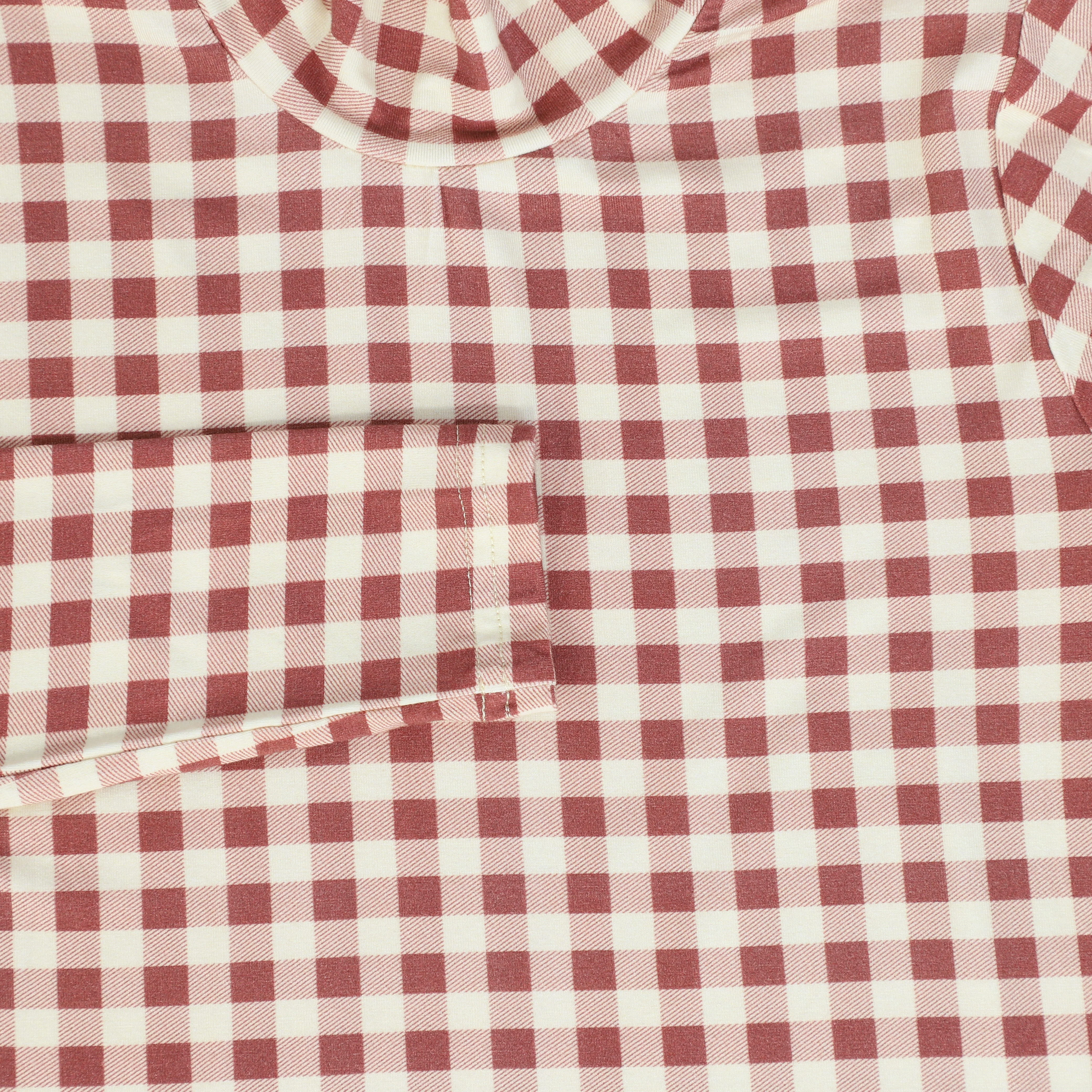 Bace Collection Red Gingham Turtleneck [FINAL SALE] - Image 3