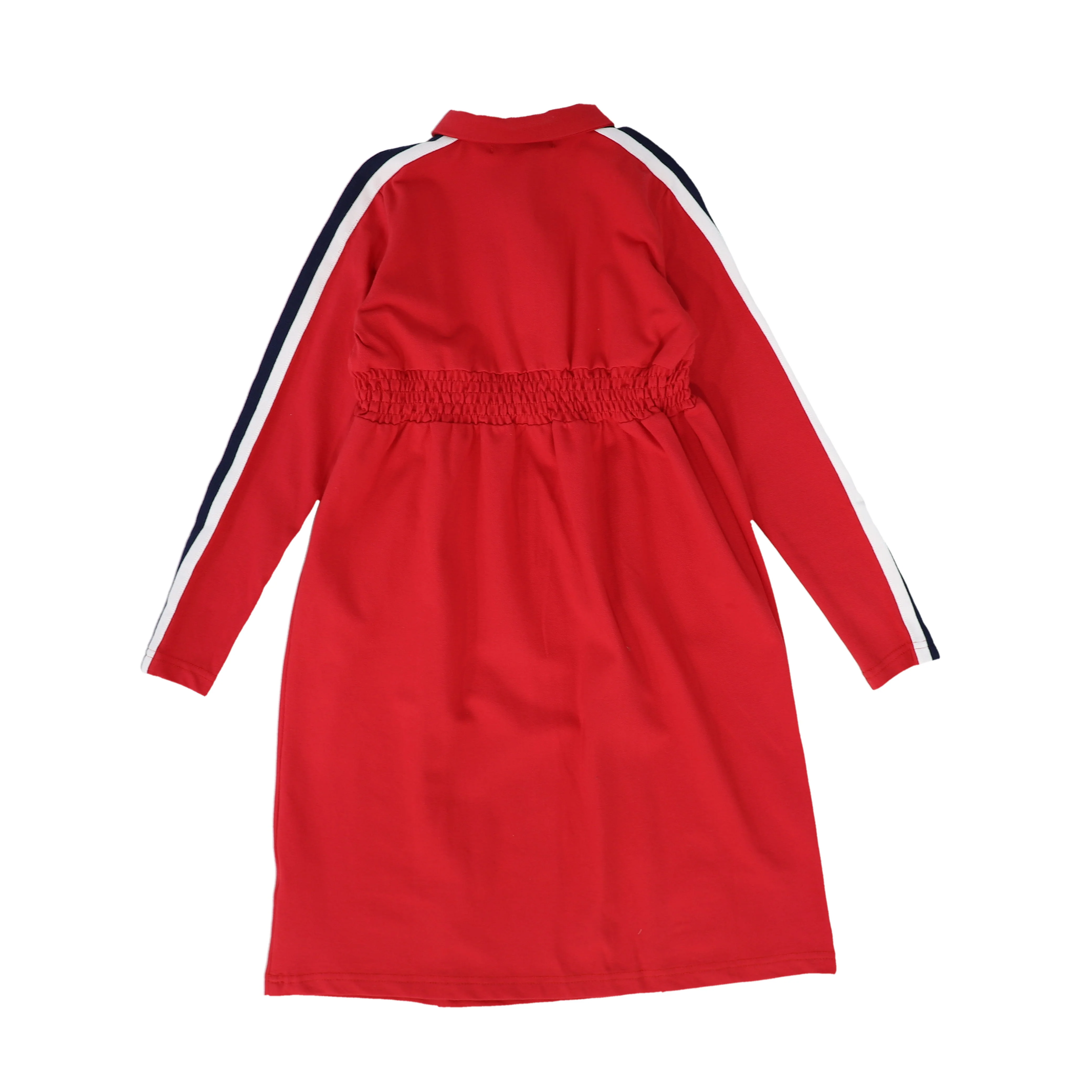 BACE COLLECTION RED PIQUE VARSITY DRESS [FINAL SALE] - Image 2