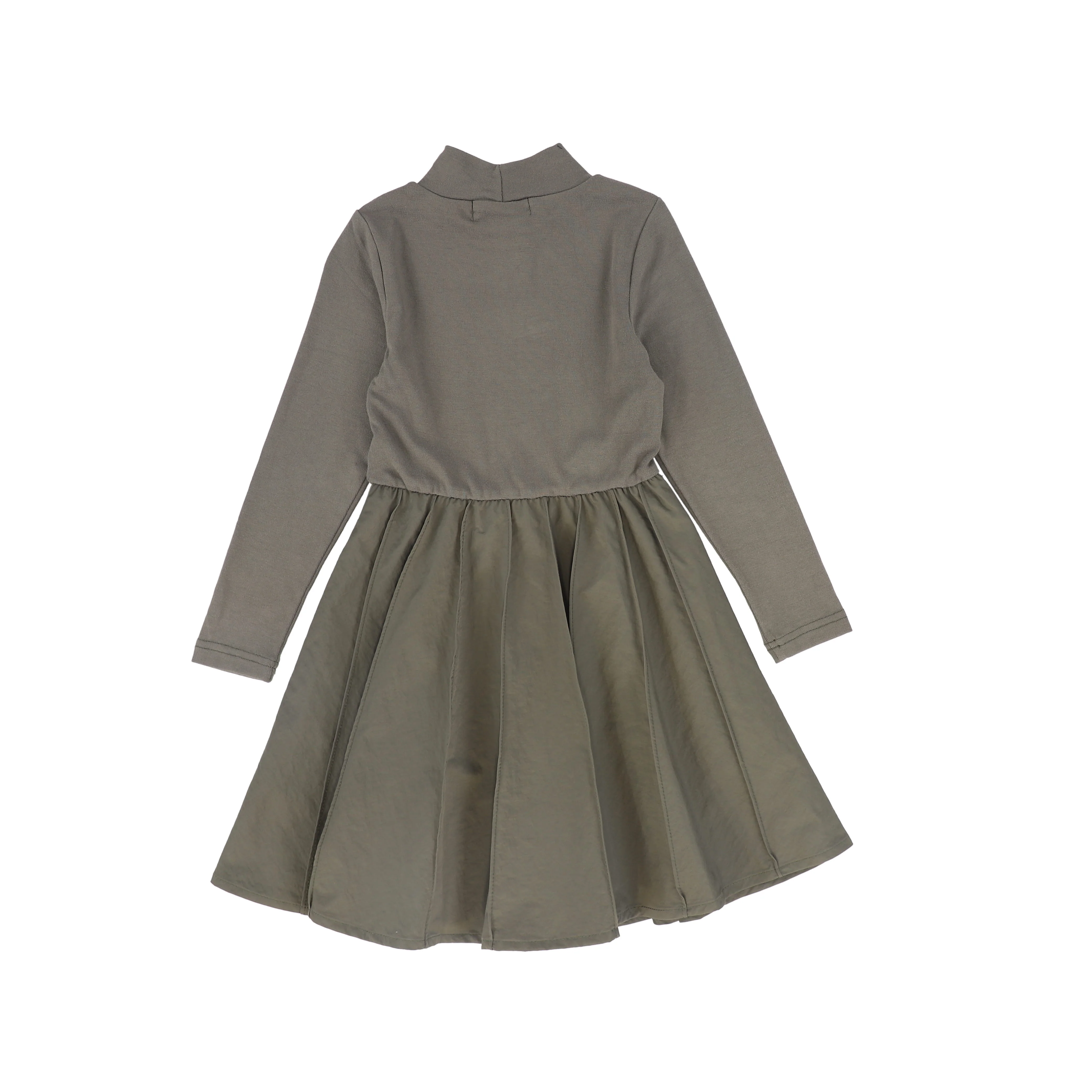 BACE COLLECTION OLIVE MOCKNECK CARGO DRESS [FINAL SALE] - Image 2