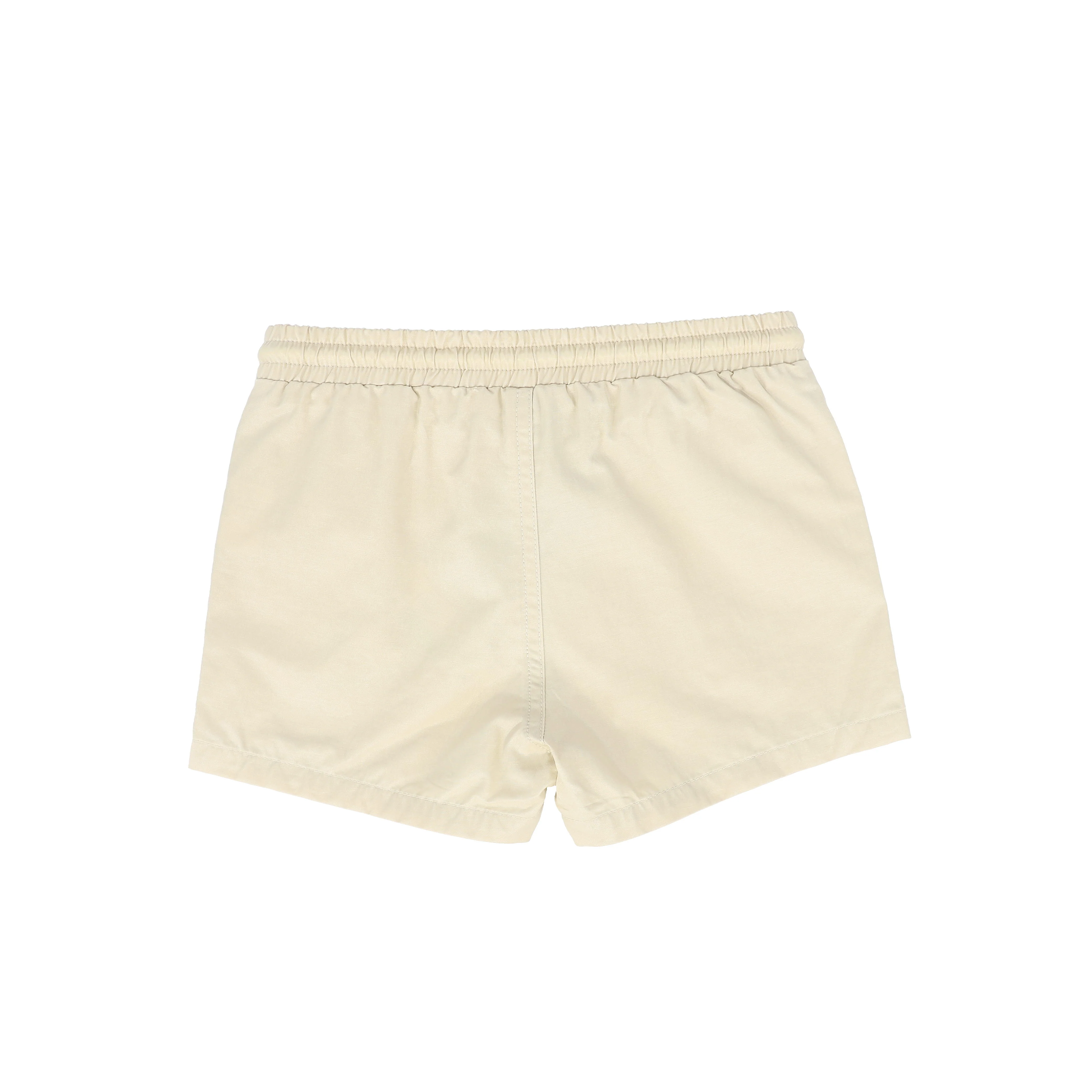 BACE COLLECTION TAN ROPE DRAWSTRING SHORTS [FINAL SALE] - Image 2