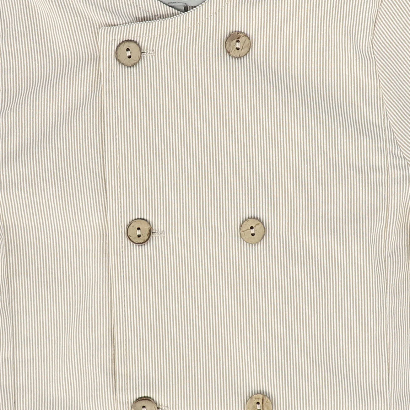 BACE COLLECTION TAN THIN STRIPED BLAZER [FINAL SALE] - Image 3