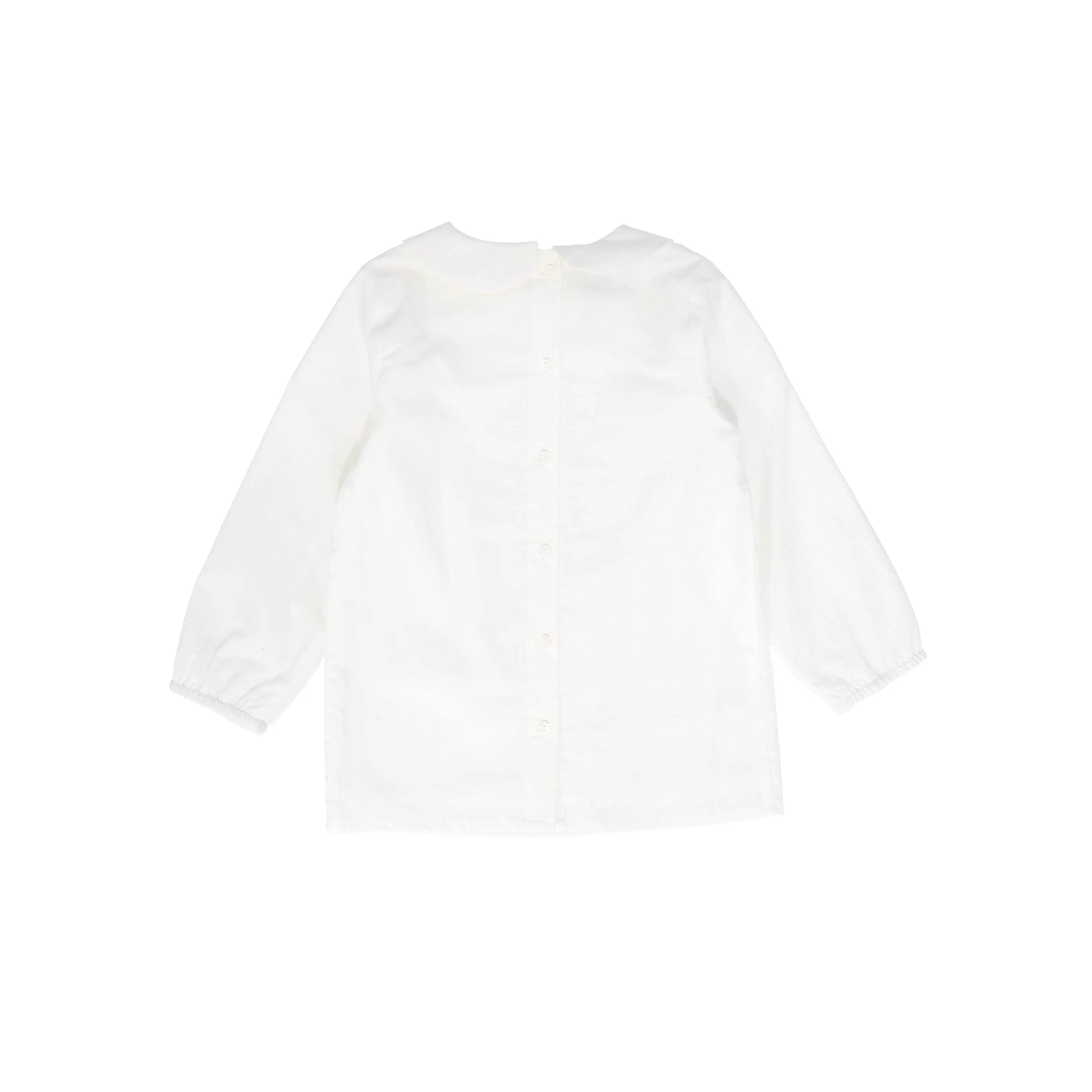 BACE COLLECTION WHITE PETER PAN COLLAR BUTTON BLOUSE [FINAL SALE] - Image 2