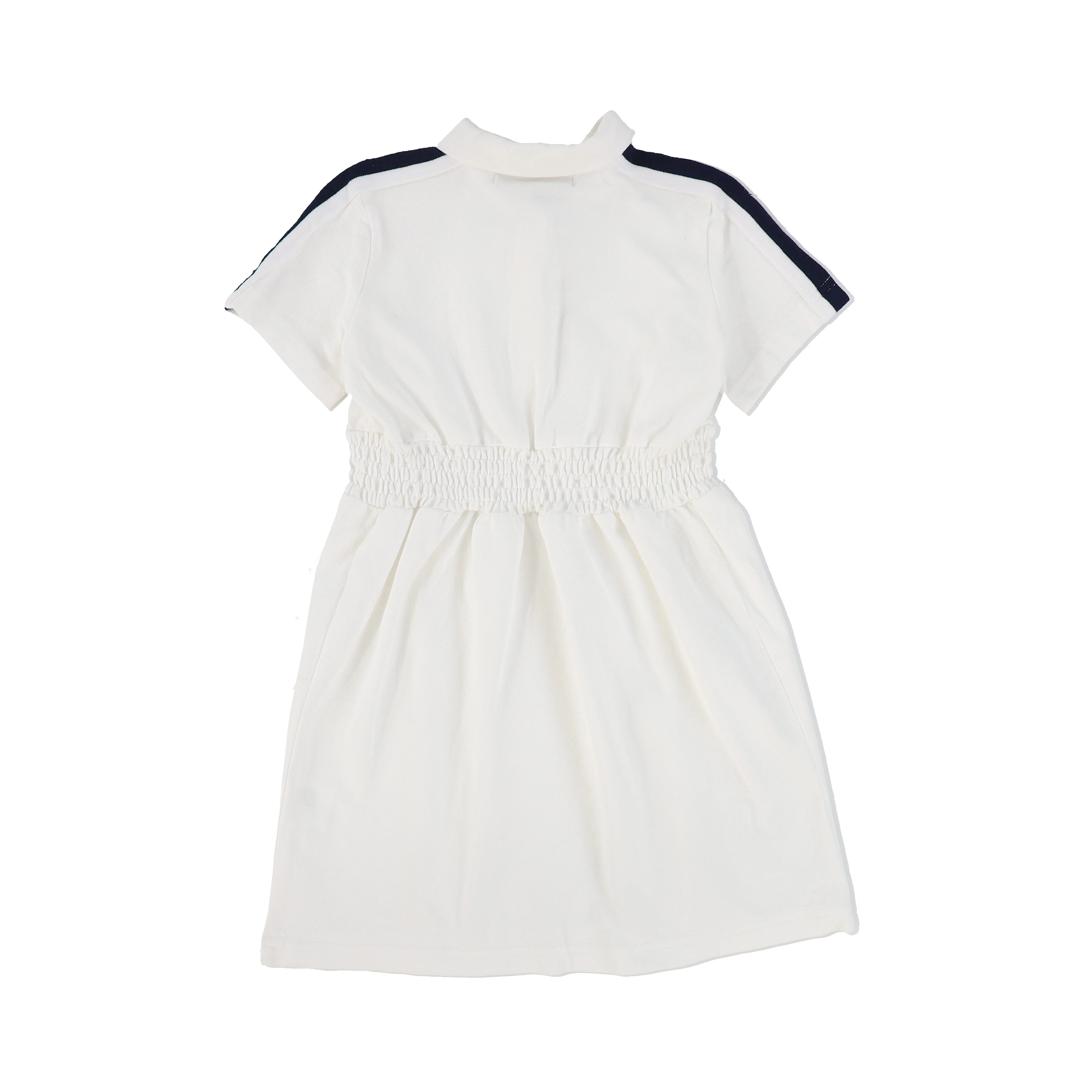 BACE COLLECTION WHITE PIQUE VARSITY SS DRESS [FINAL SALE] - Image 2