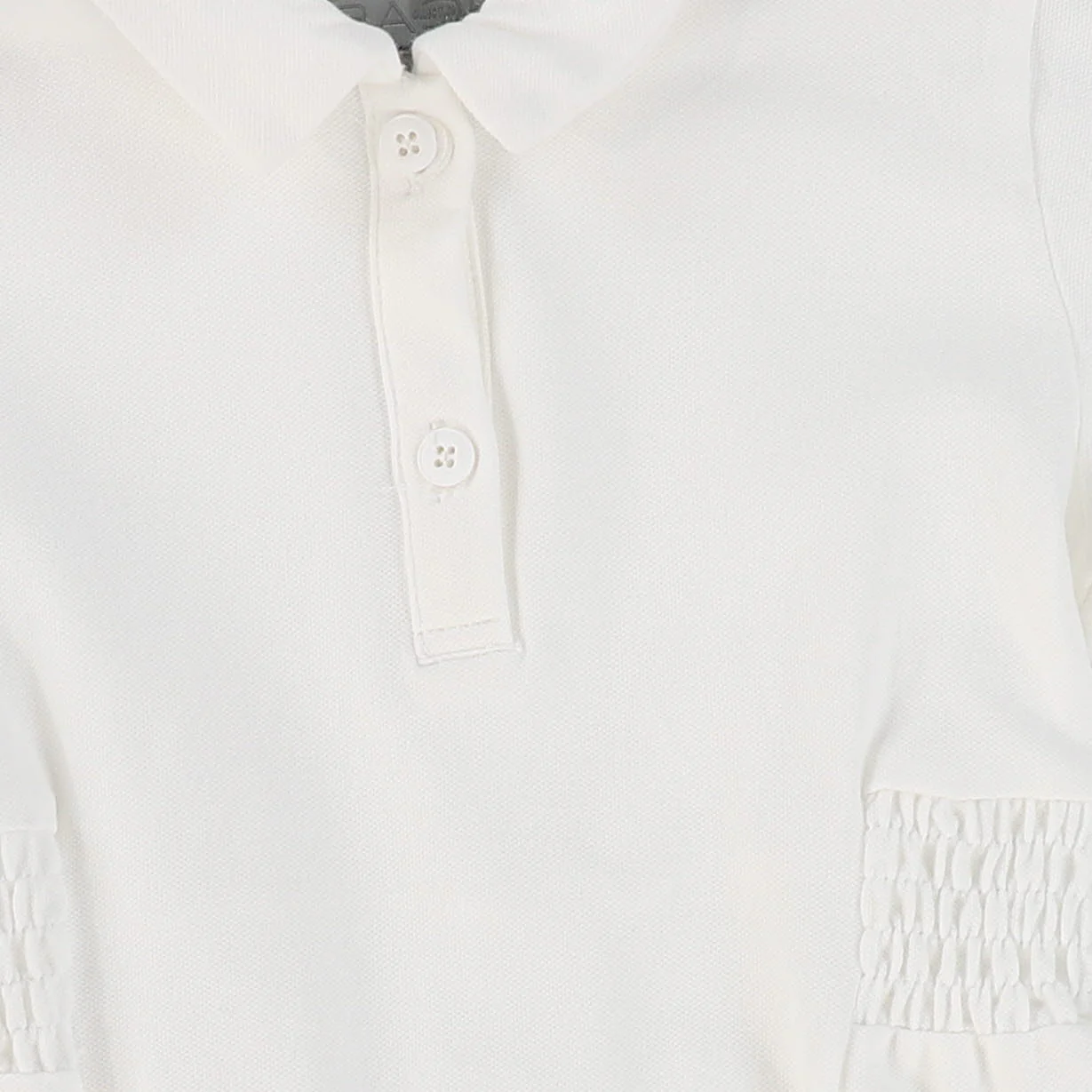 BACE COLLECTION WHITE PIQUE VARSITY SS DRESS [FINAL SALE] - Image 3