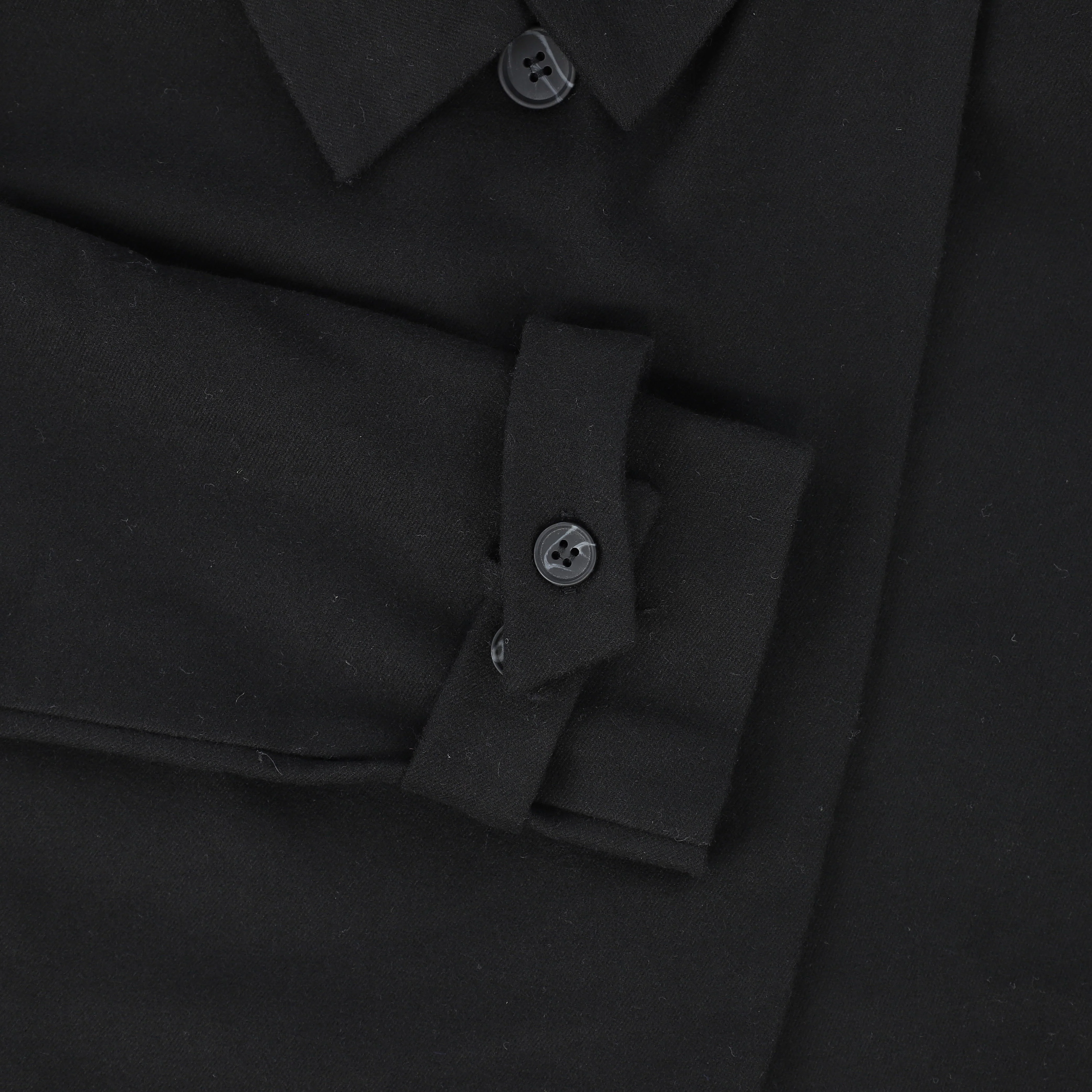 Bamboo Black Wool Pleated Skirt And Jacket Set [FINAL SALE] - Image 2