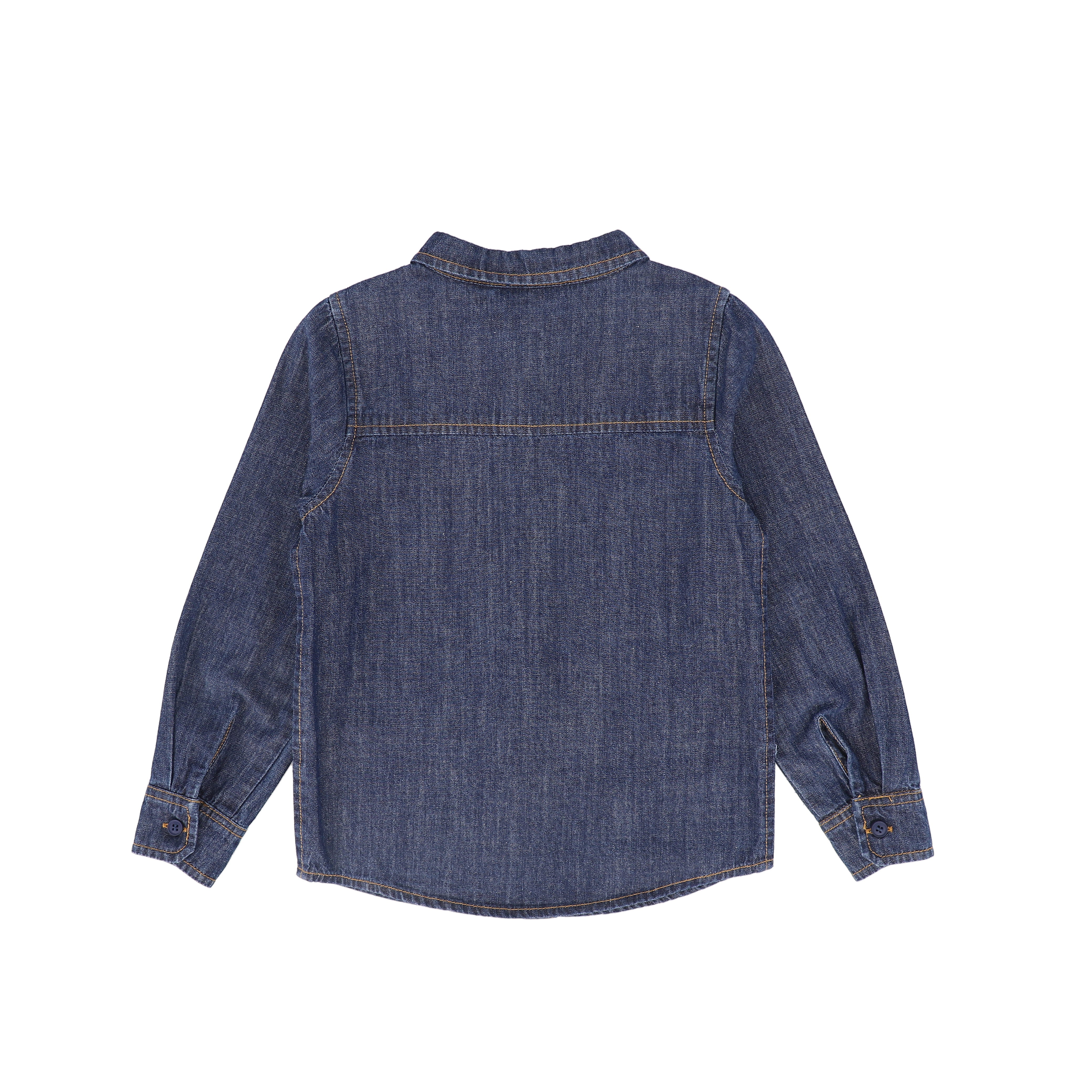 BAMBOO BLUE DENIM LOGO SHIRT [FINAL SALE] - Image 2