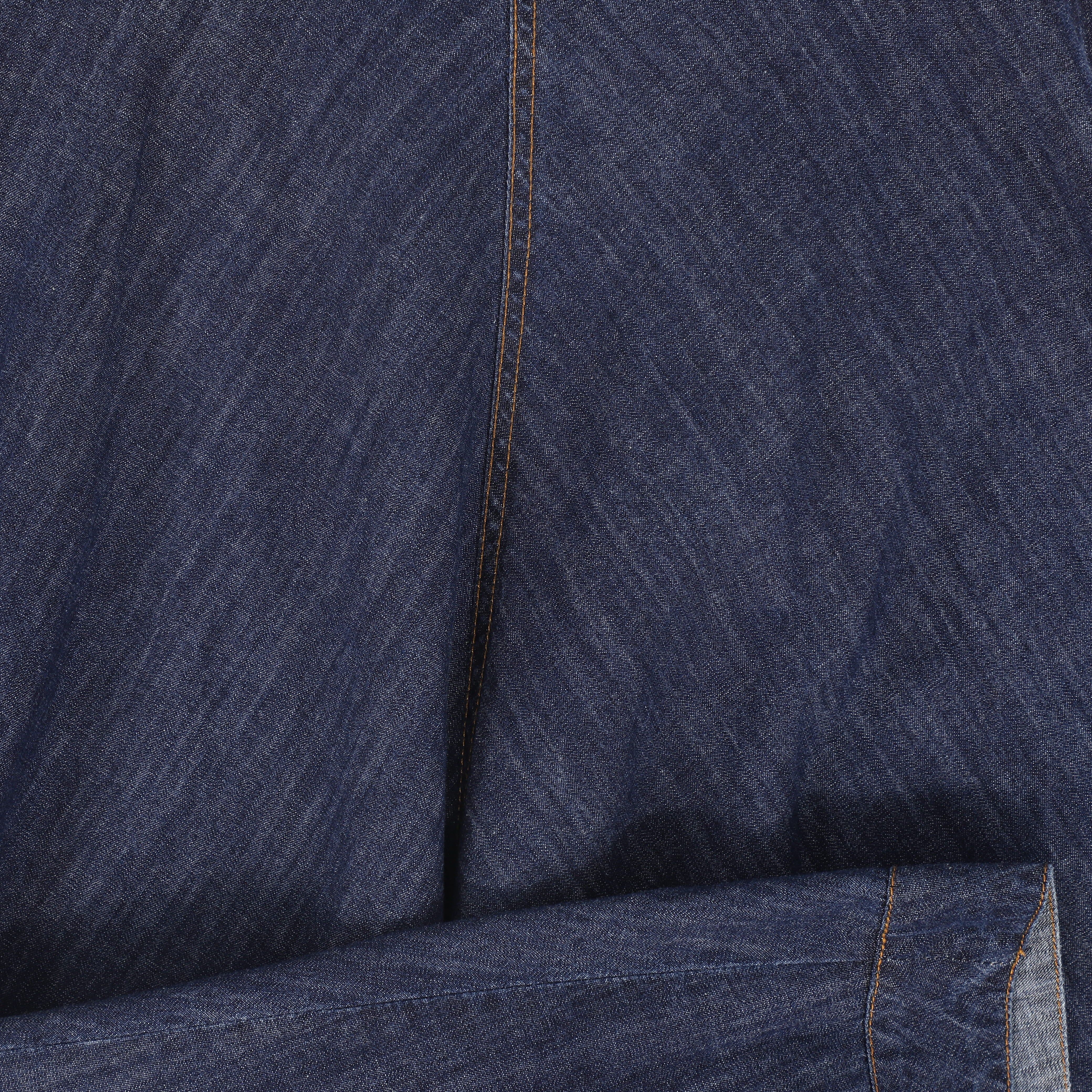 BAMBOO DARK DENIM FLAIR MAXI SKIRT [FINAL SALE] - Image 3