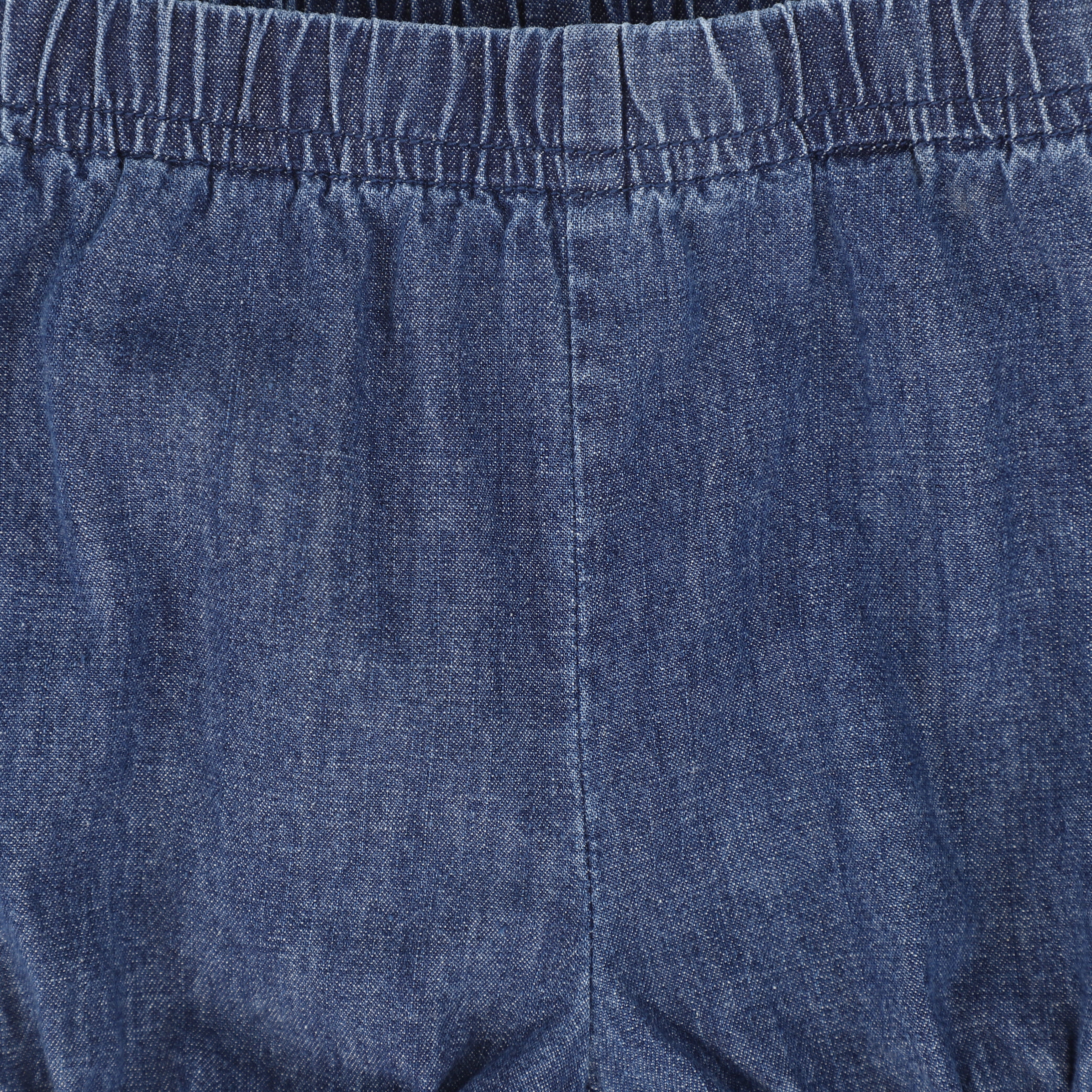 BAMBOO BLUE DENIM SUSPENDER SHORTS [FINAL SALE] - Image 3