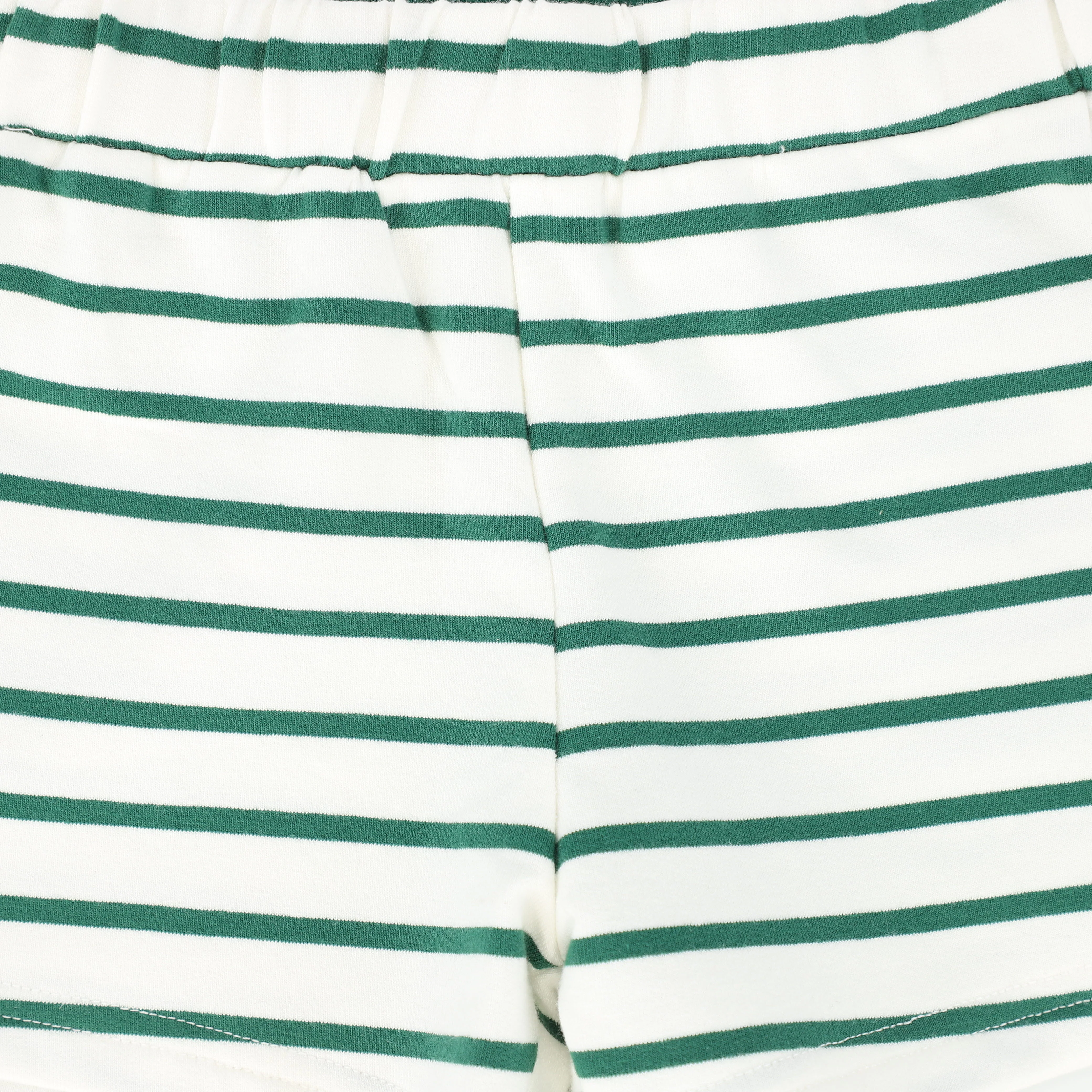 BAMBOO GREEN STRIPE T-SHIRT SHORTS [FINAL SALE] - Image 3