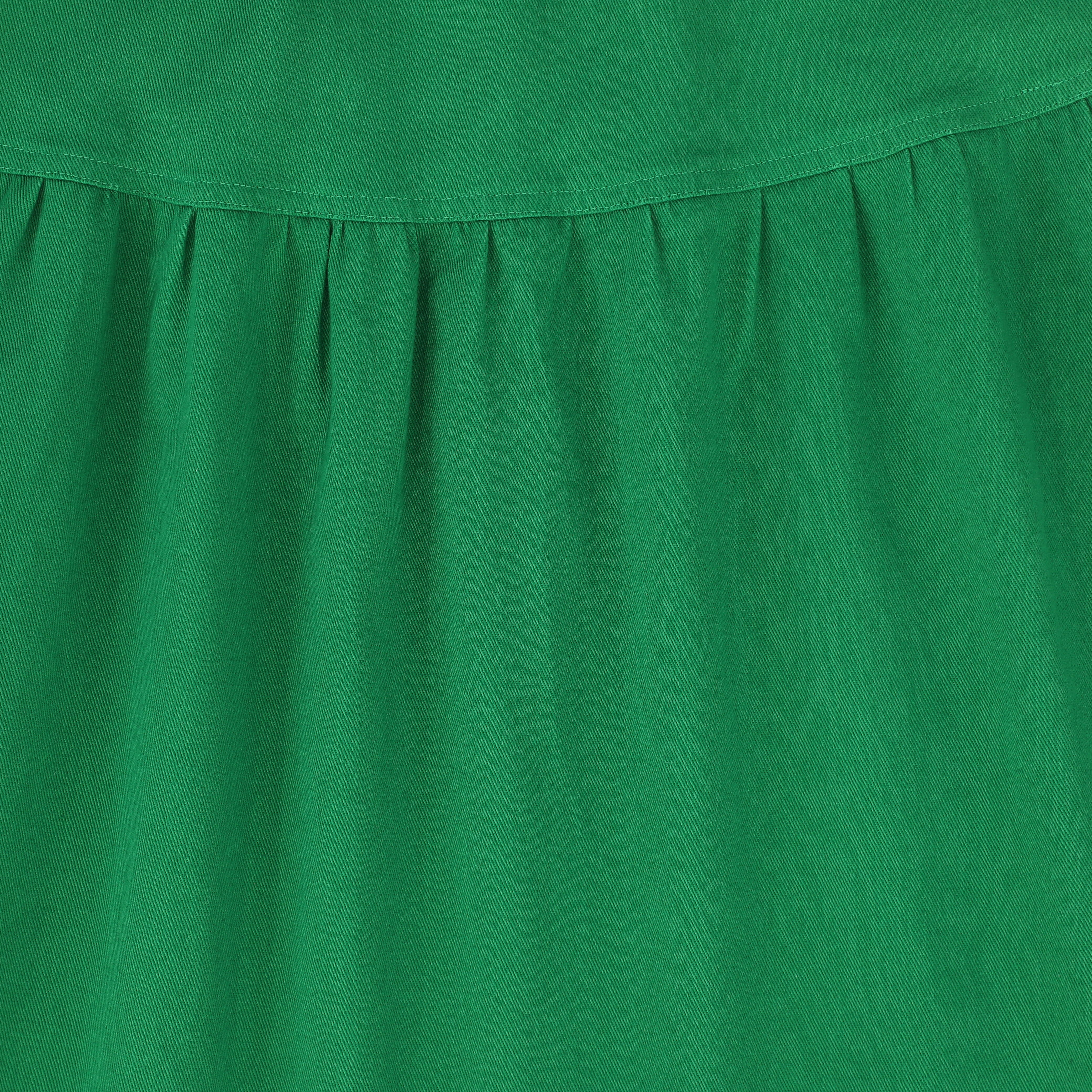 BAMBOO GREEN DENIM WAISTED MAXI SKIRT [FINAL SALE] - Image 3