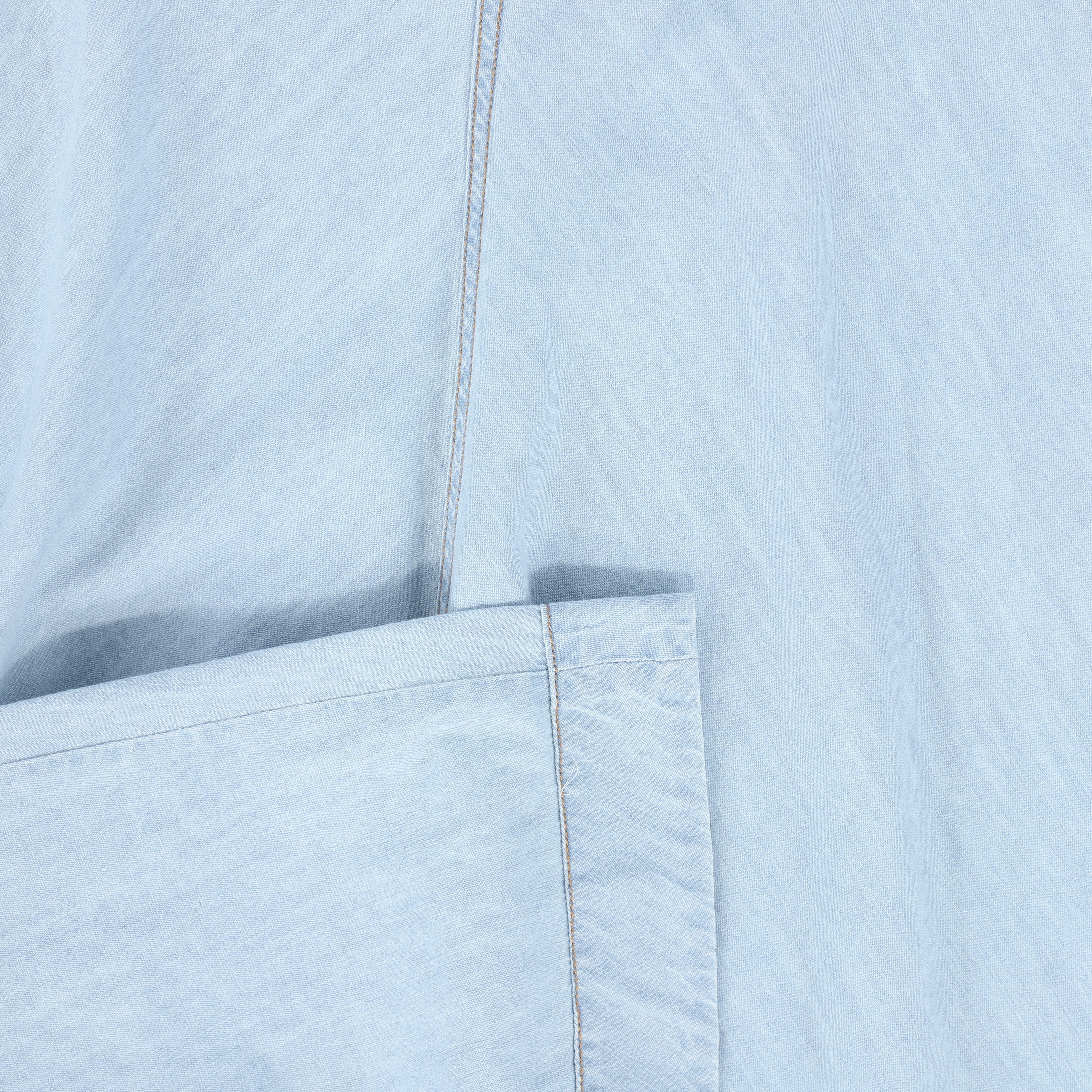 BAMBOO LIGHT BLUE DENIM FLAIR MAXI SKIRT [FINAL SALE] - Image 3