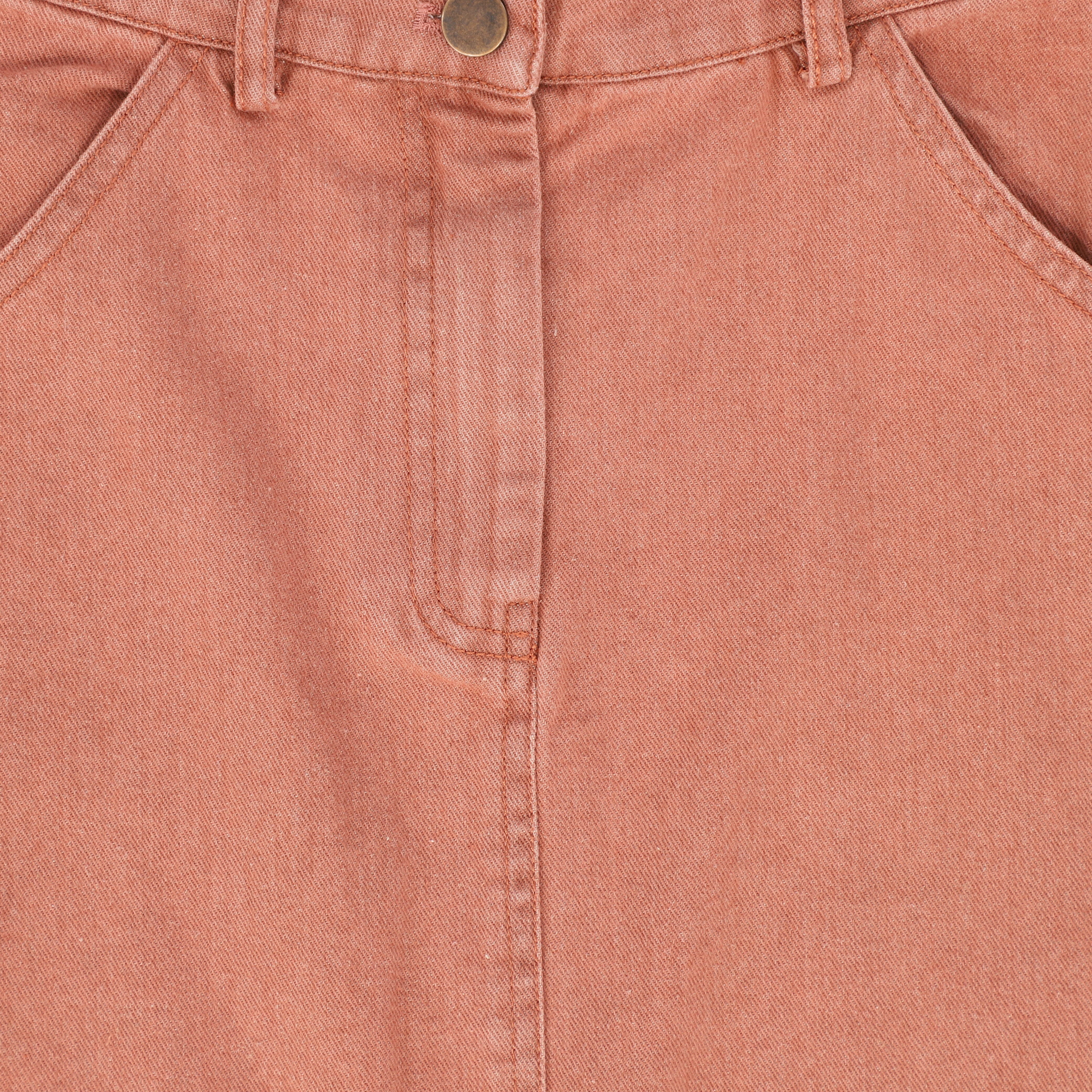 BAMBOO MAUVE DENIM SIDE POCKET MAXI SKIRT [FINAL SALE] - Image 3