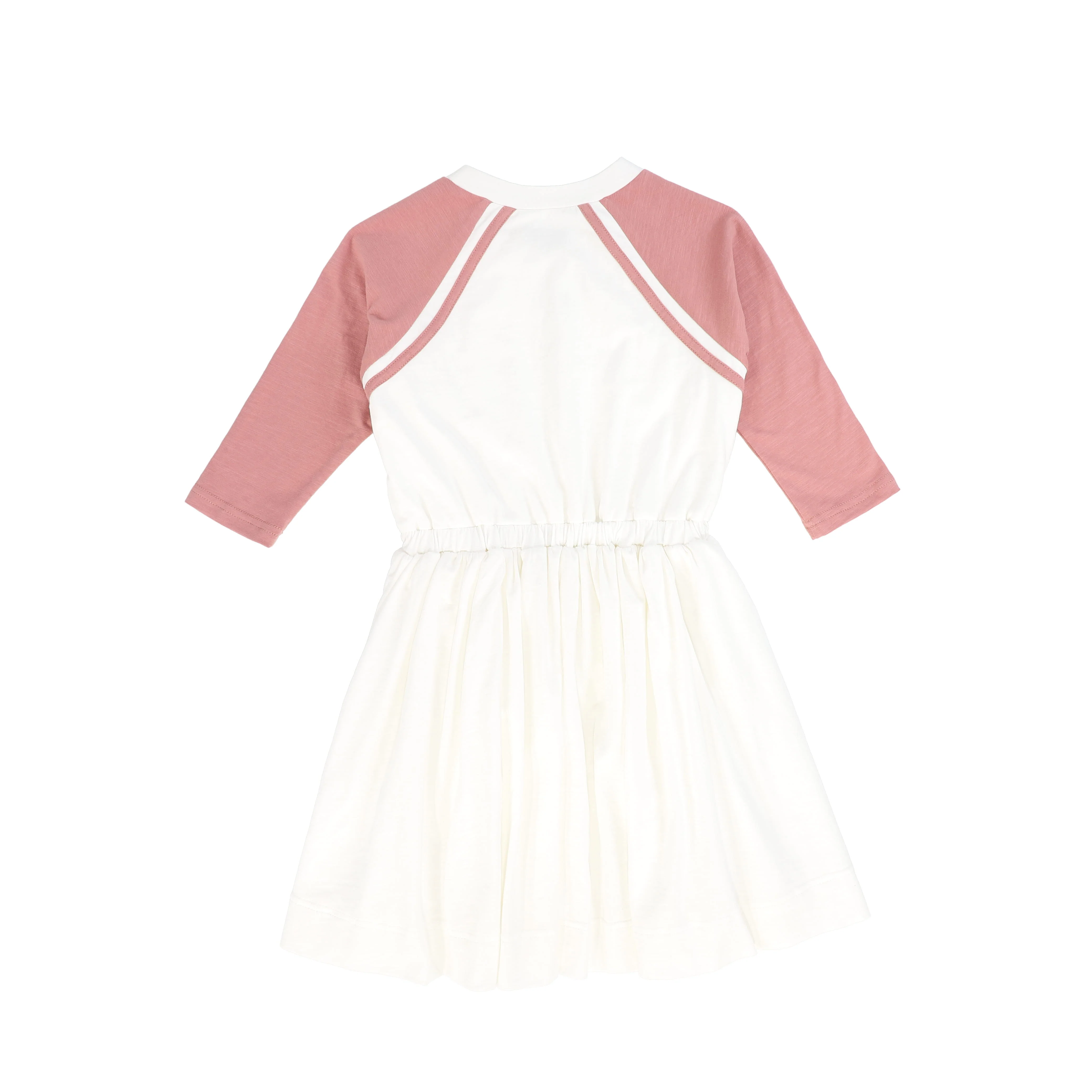 BAMBOO MAUVE RAGLAN LOGO DRESS [FINAL SALE] - Image 2