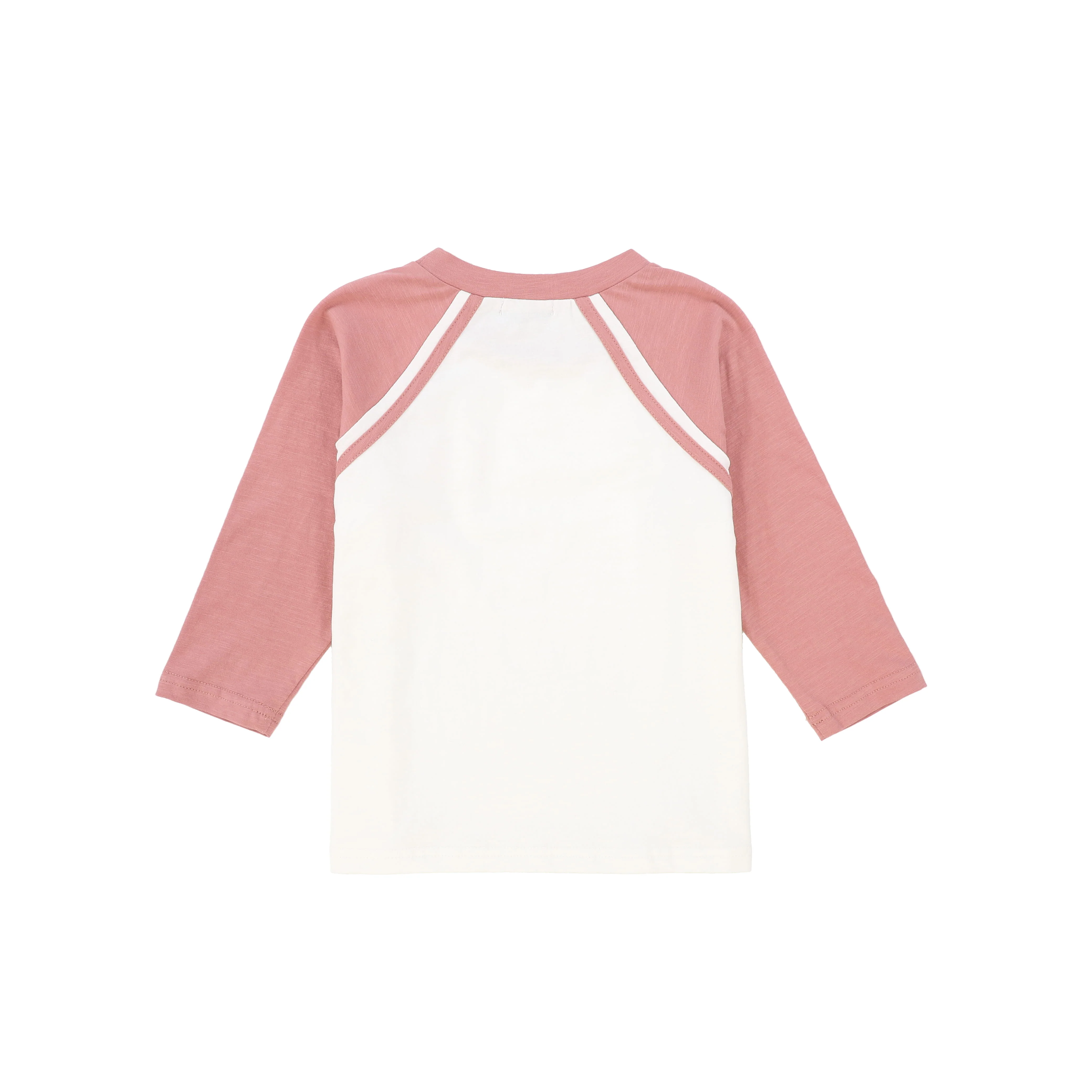 BAMBOO MAUVE RAGLAN LOGO T-SHIRT [FINAL SALE] - Image 2