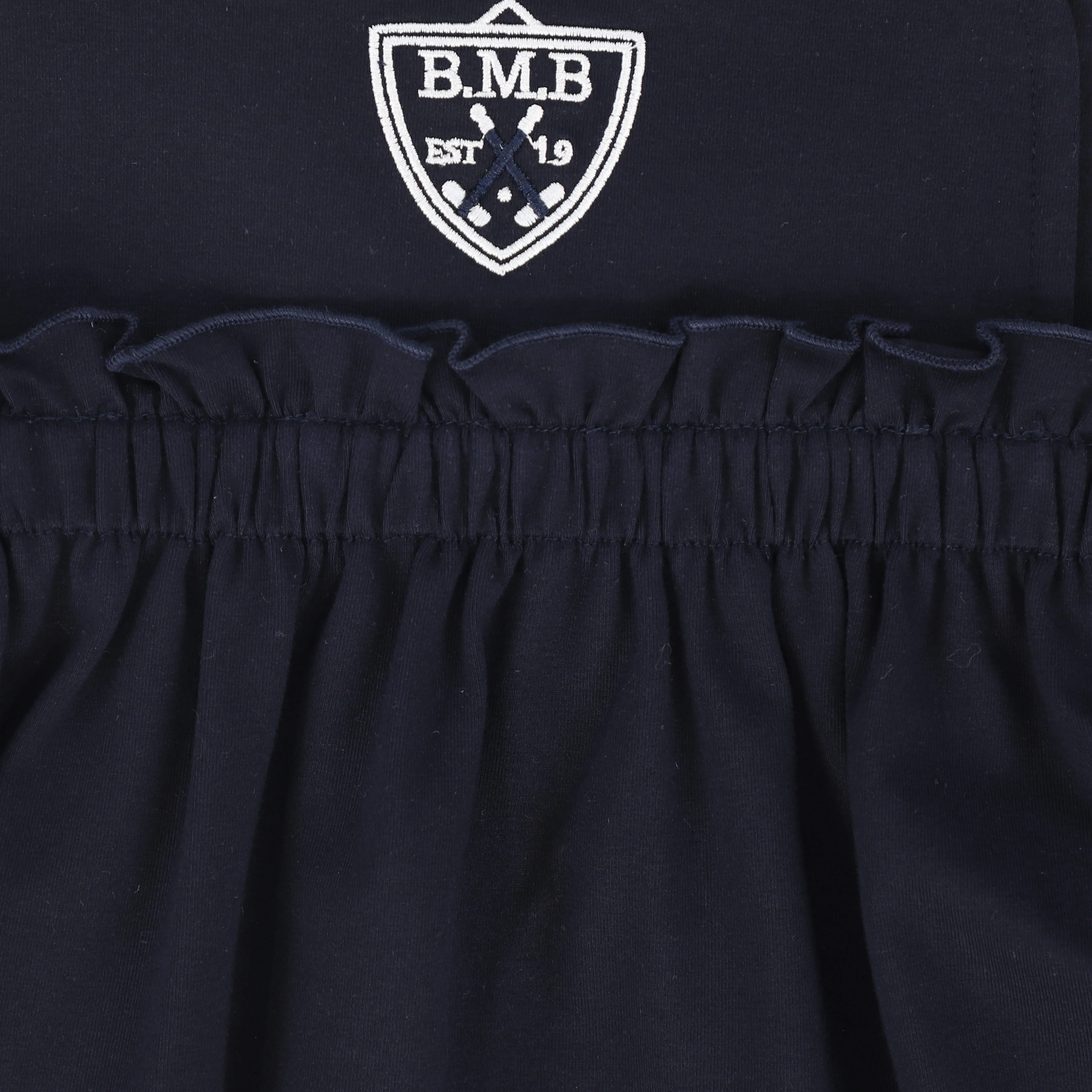 BAMBOO NAVY EMBLEM TRIM HIGH WAIST JUMPER [FINAL SALE] - Image 4