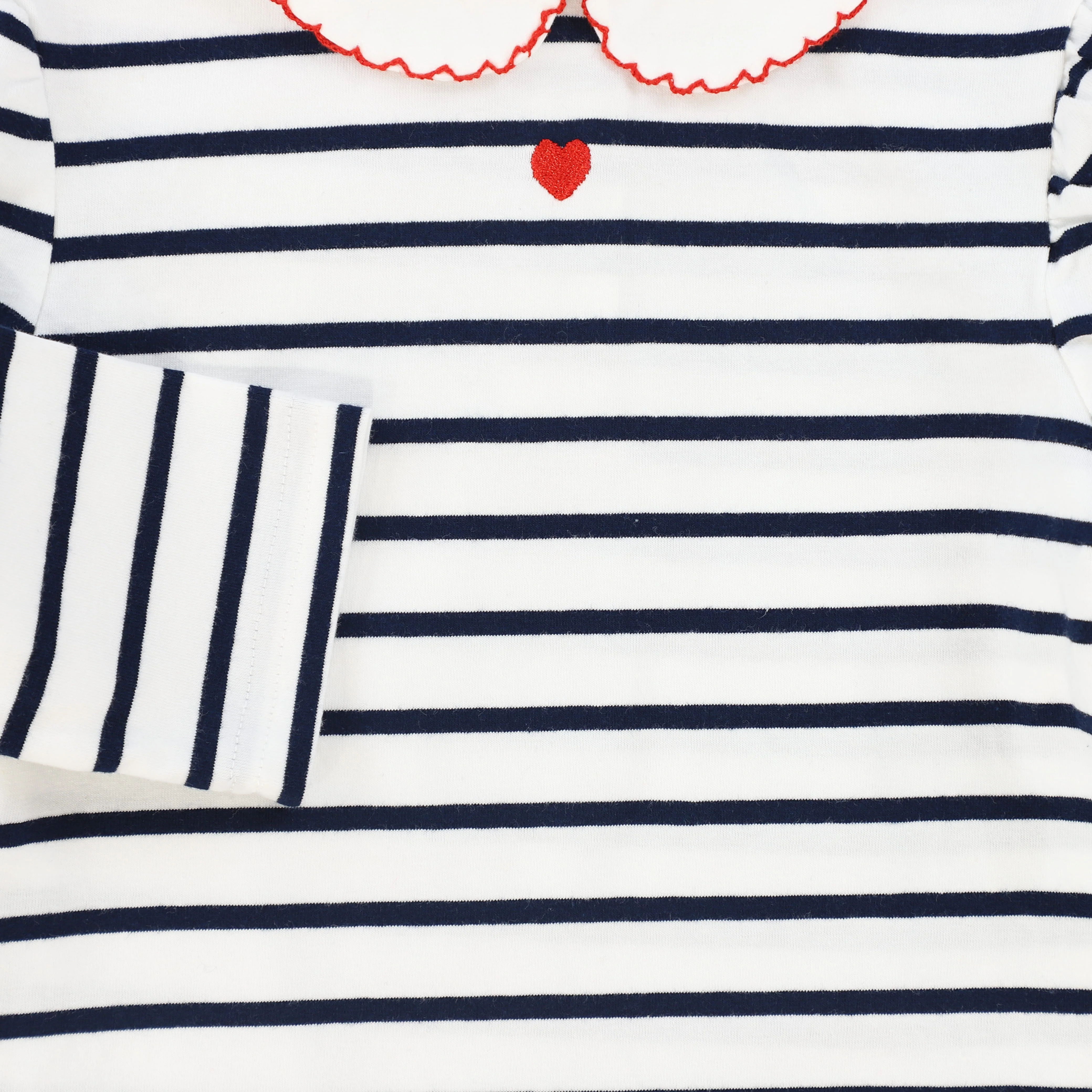 BAMBOO NAVY/WHITE STRIPE COLLAR TEE [FINAL SALE] - Image 3