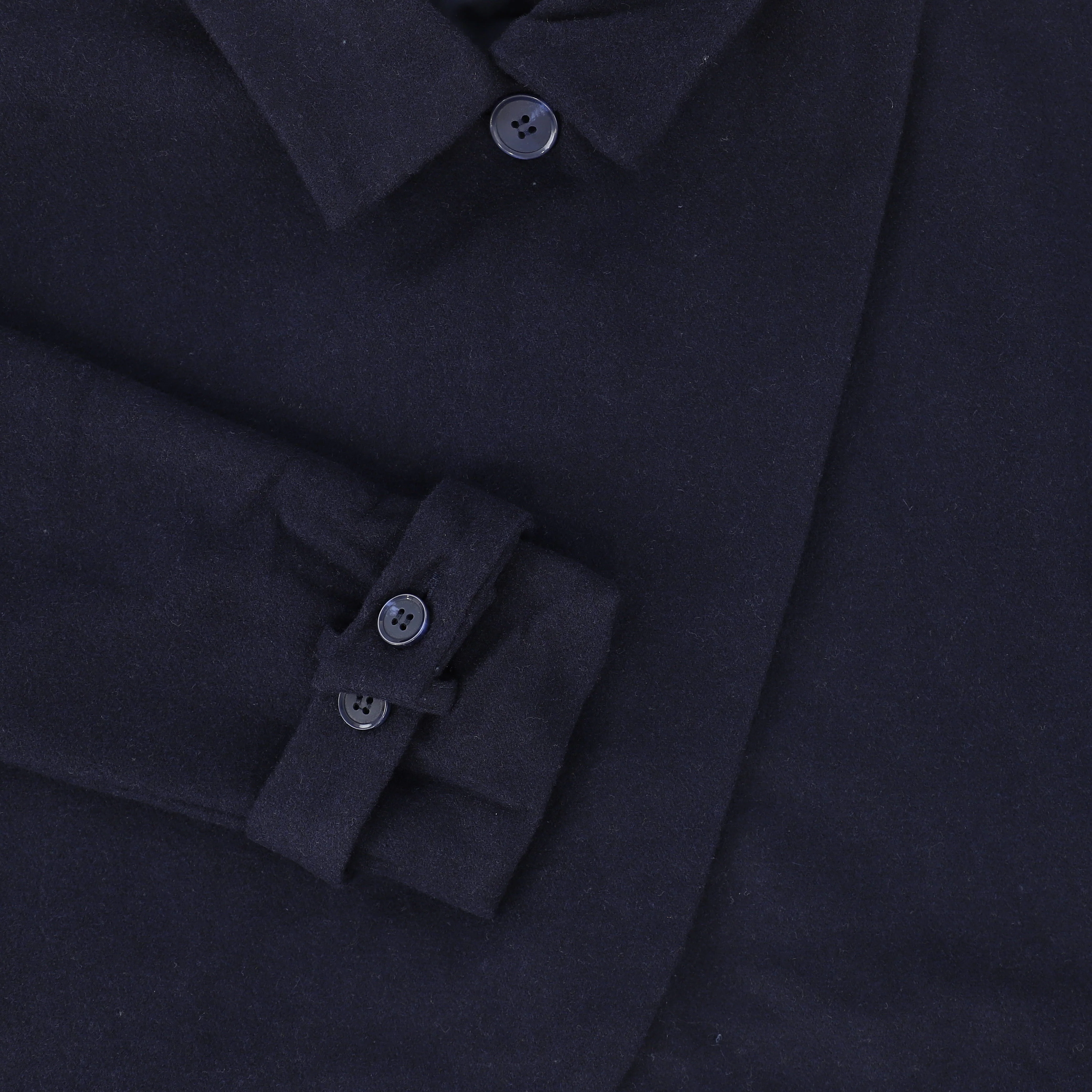 Bamboo Navy Wool Pleated Skirt And Jacket Set [FINAL SALE] - Image 2