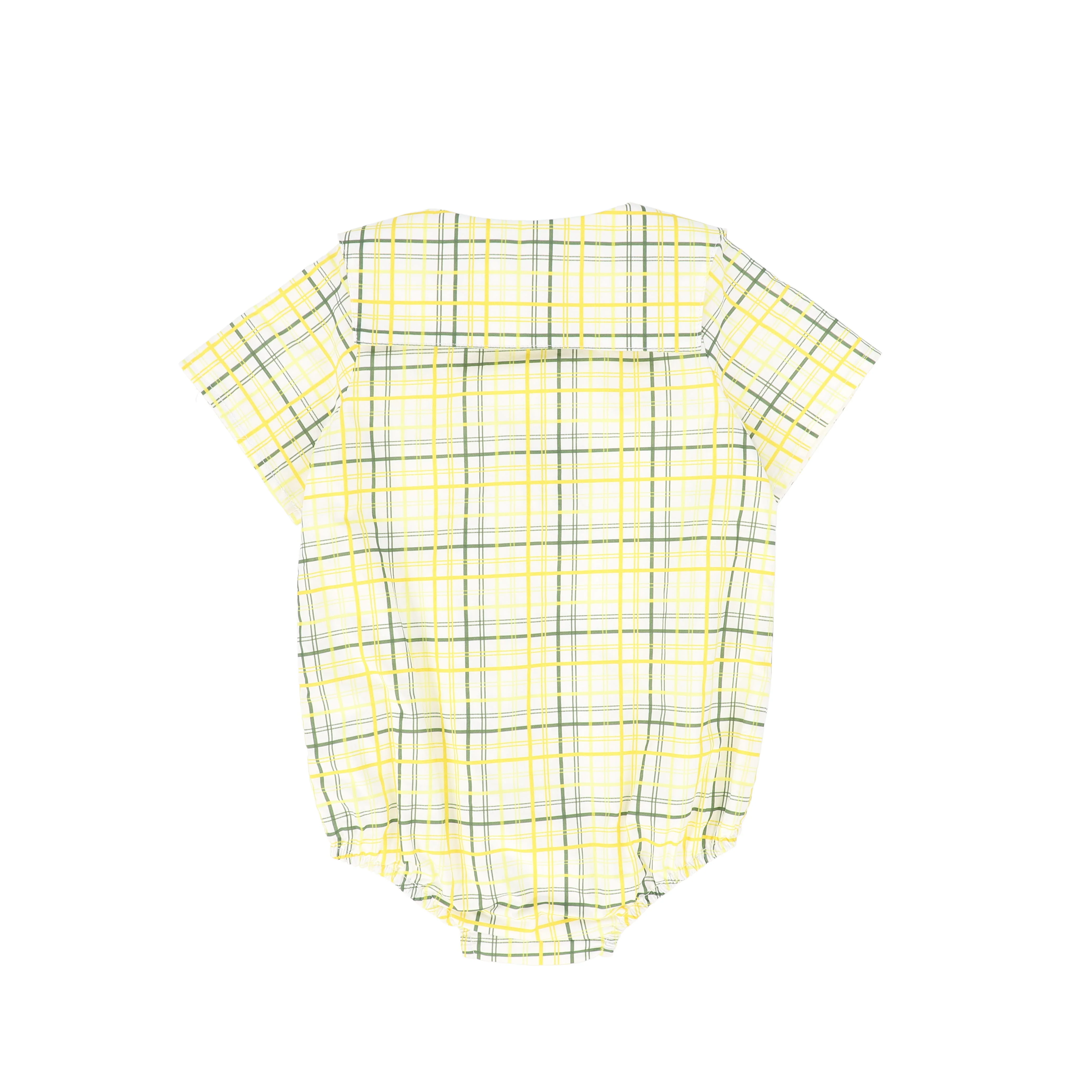 BAMBOO YELLOW PLAID SAILOR COLLAR ROMPER [FINAL SALE] - Image 2