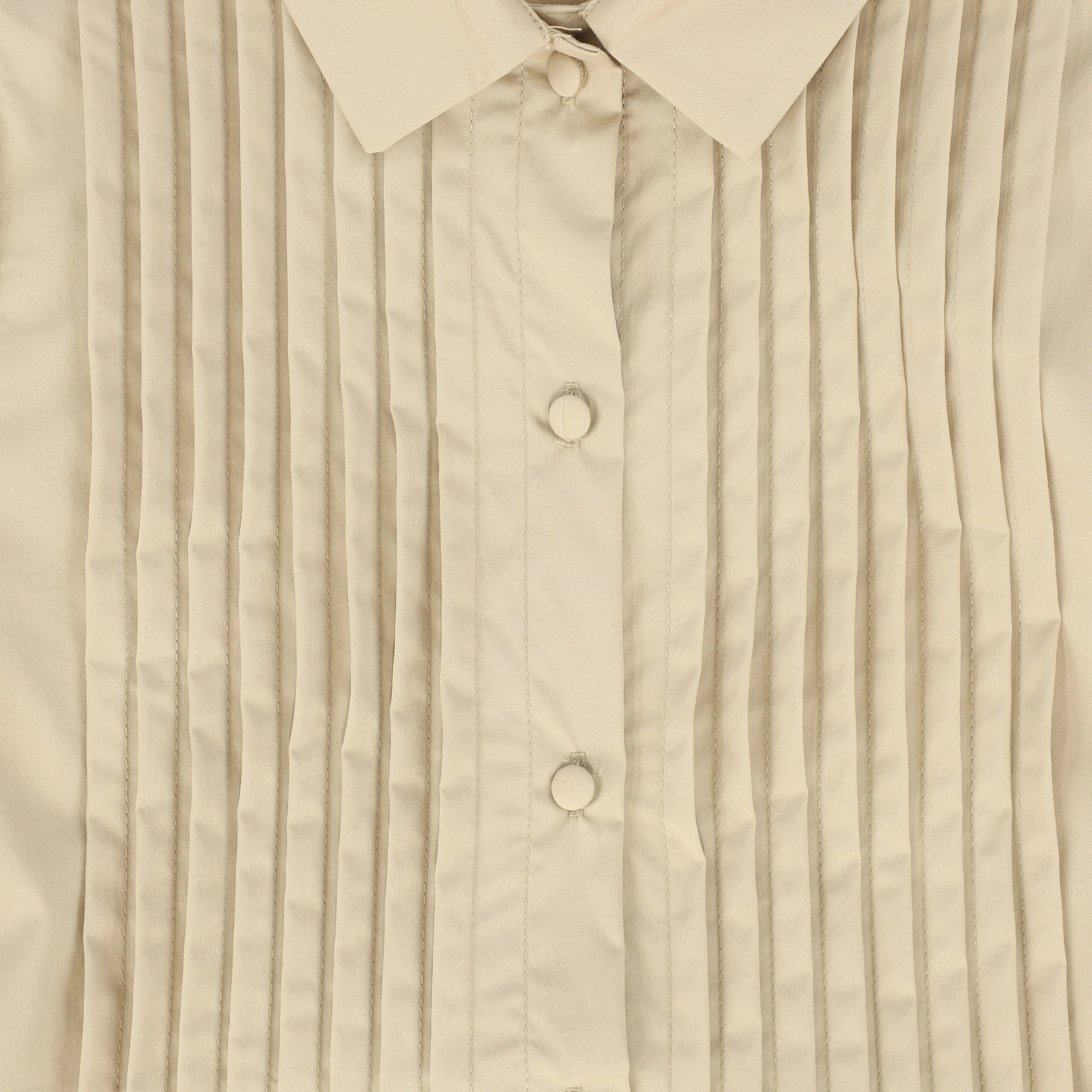BAMBOO TAN GATHERED COLLAR MIDI DRESS [FINAL SALE] - Image 3