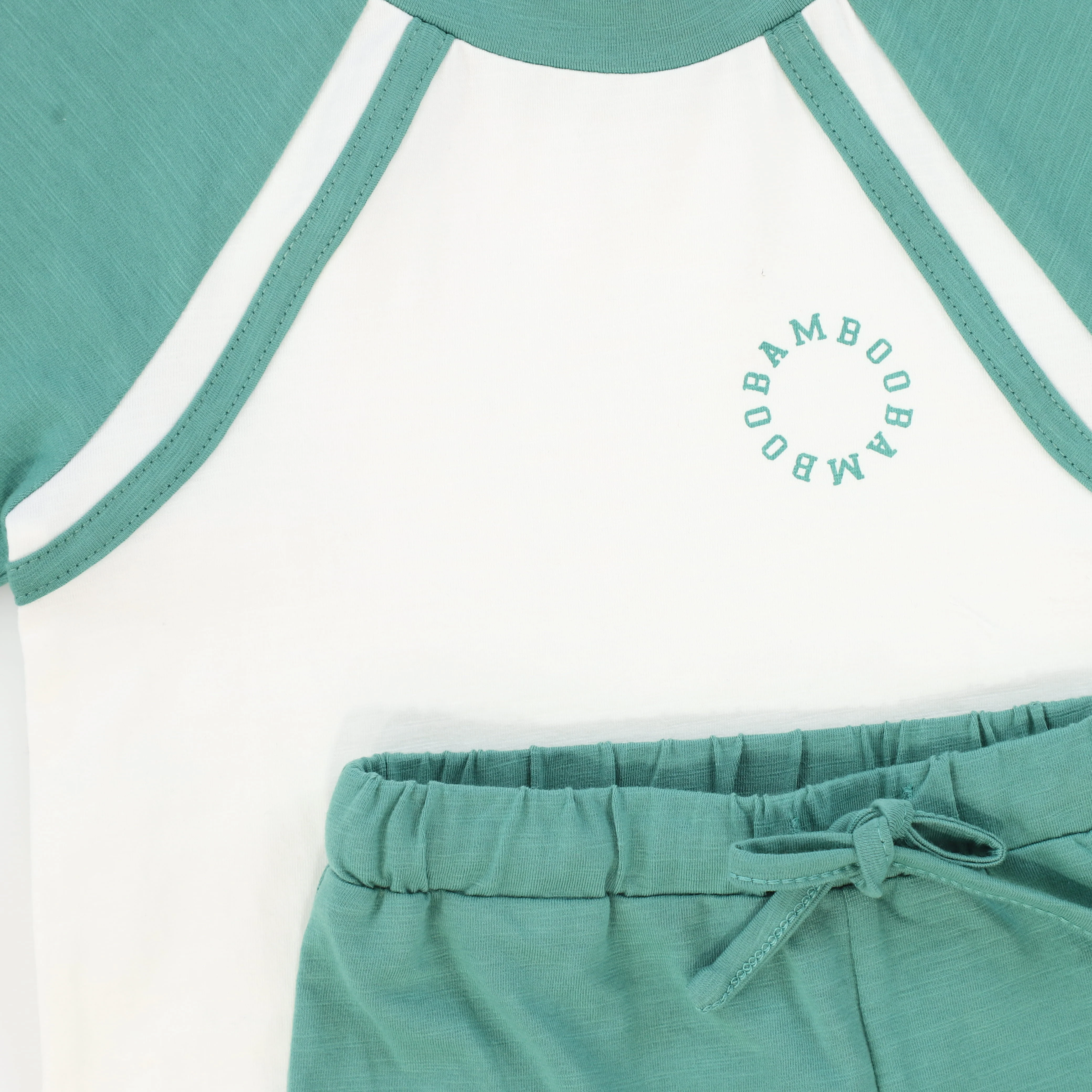 BAMBOO TEAL RAGLAN LOGO SS SET [FINAL SALE] - Image 2