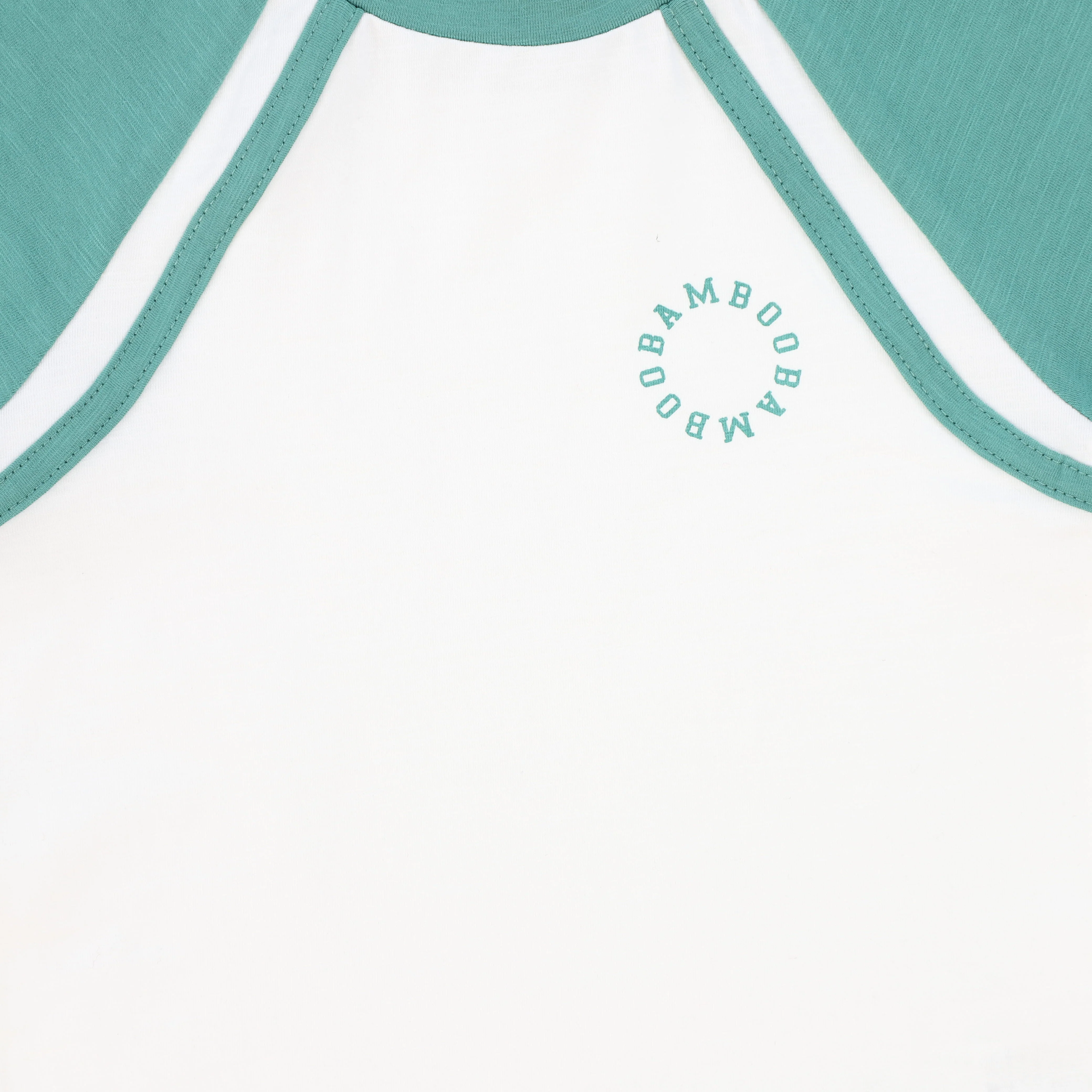 BAMBOO TEAL RAGLAN LOGO SS T-SHIRT [FINAL SALE] - Image 3