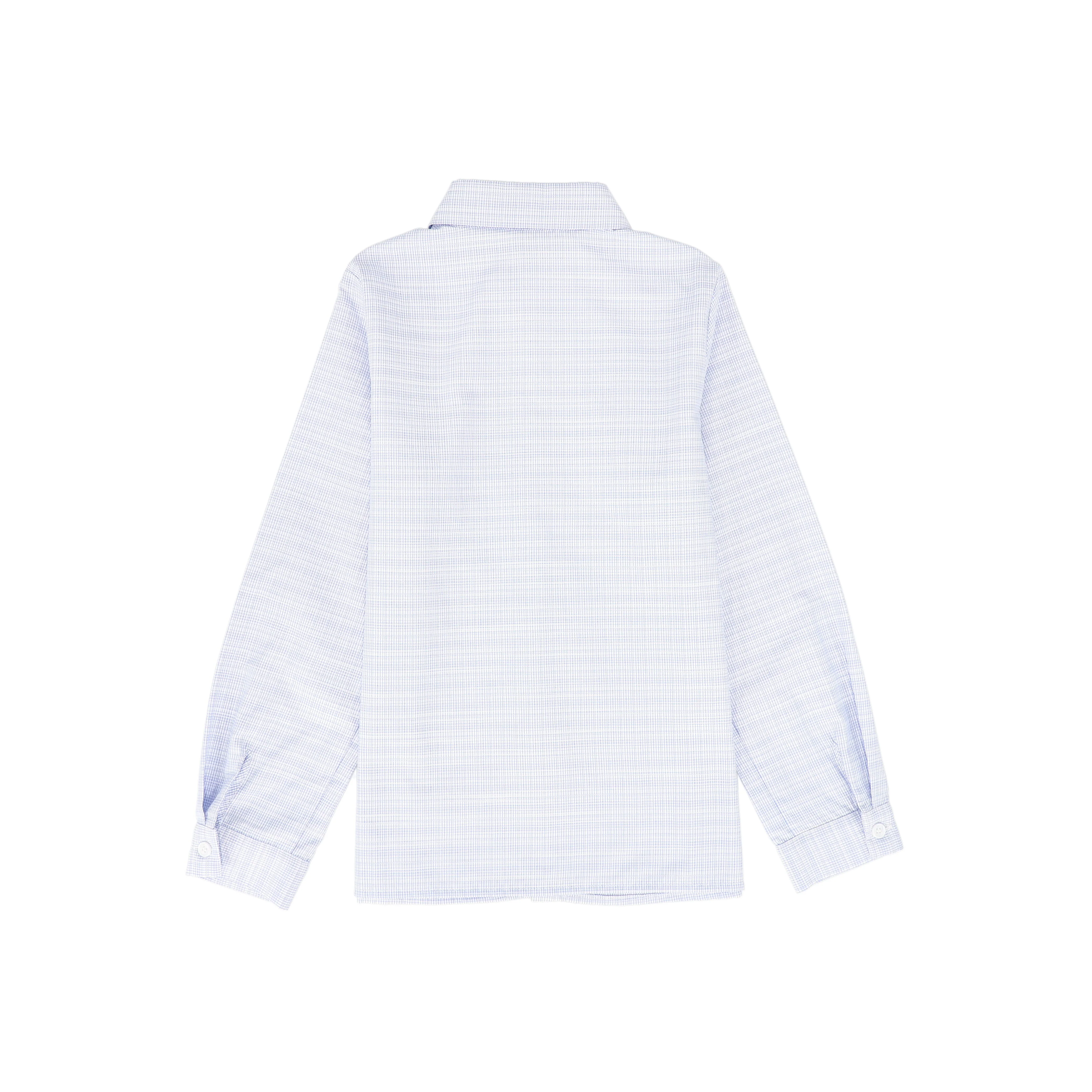 BAMBOO WHITE/BLUE STRIPED COLLAR SHIRT [FINAL SALE] - Image 2