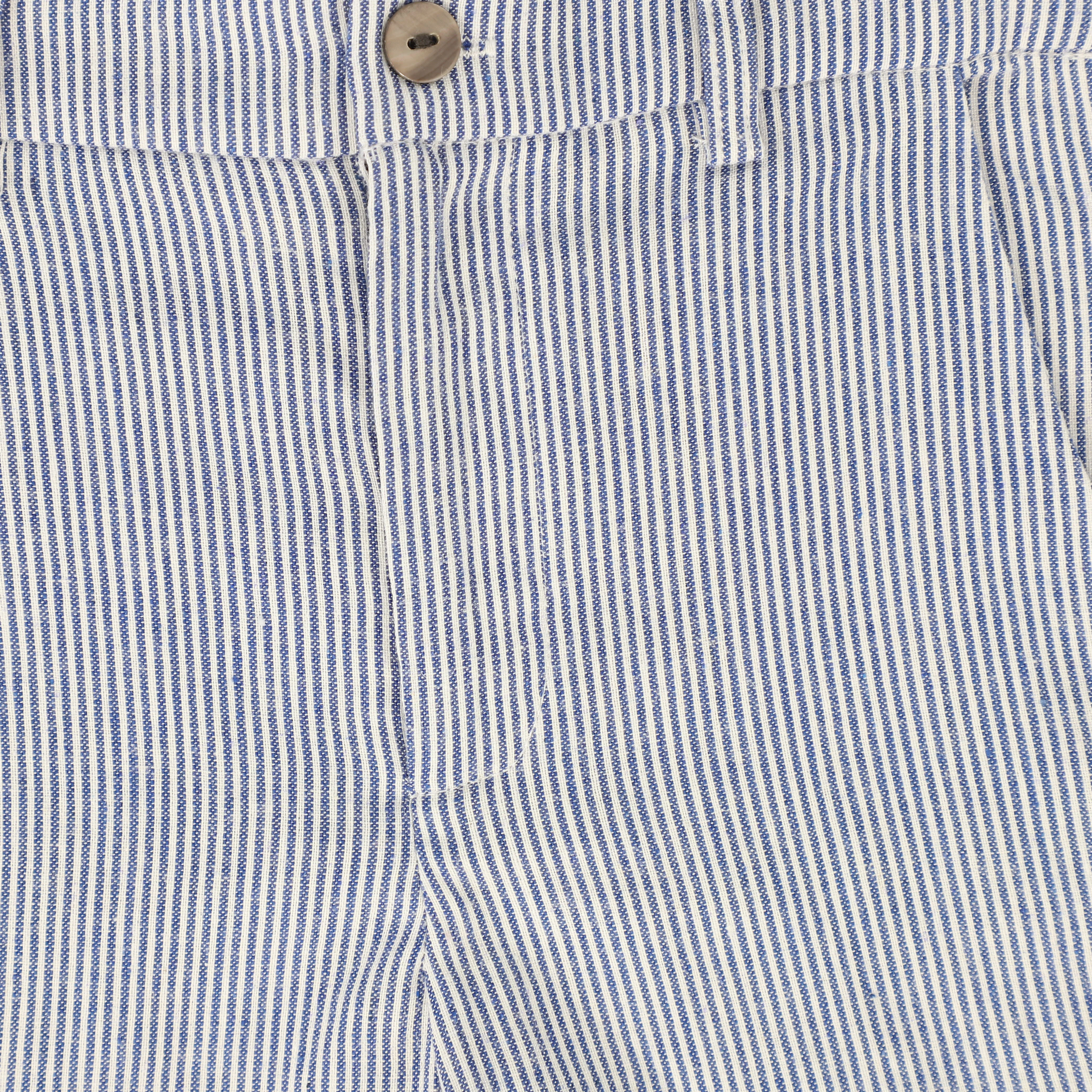 BAMBOO NAVY/WHITE STRIPED SHORTS [FINAL SALE] - Image 3