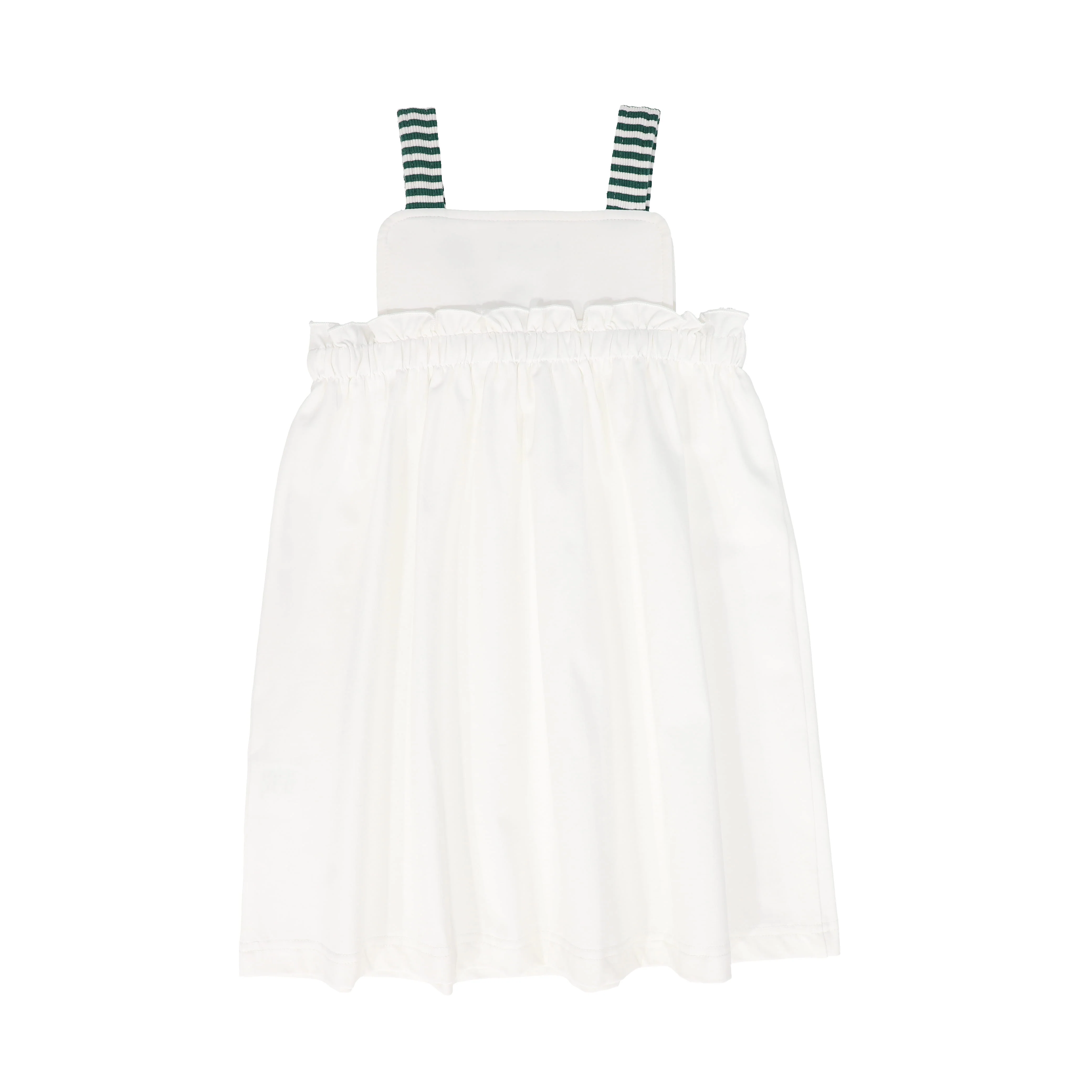 BAMBOO WHITE EMBLEM TRIM HIGH WAIST JUMPER [FINAL SALE] - Image 2