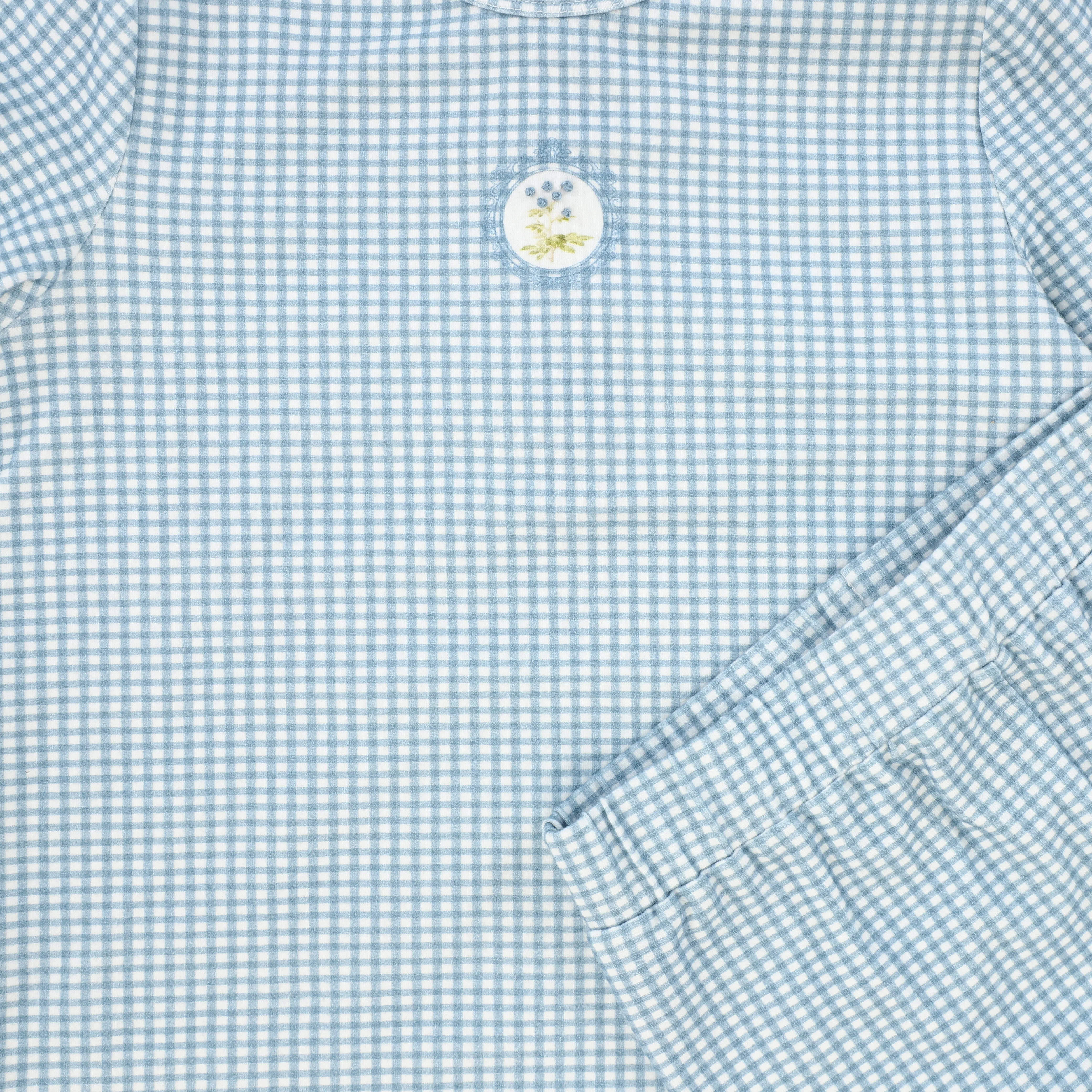 BEBE JOLEE BLUE GINGHAM FRAME PAJAMAS [FINAL SALE] - Image 2