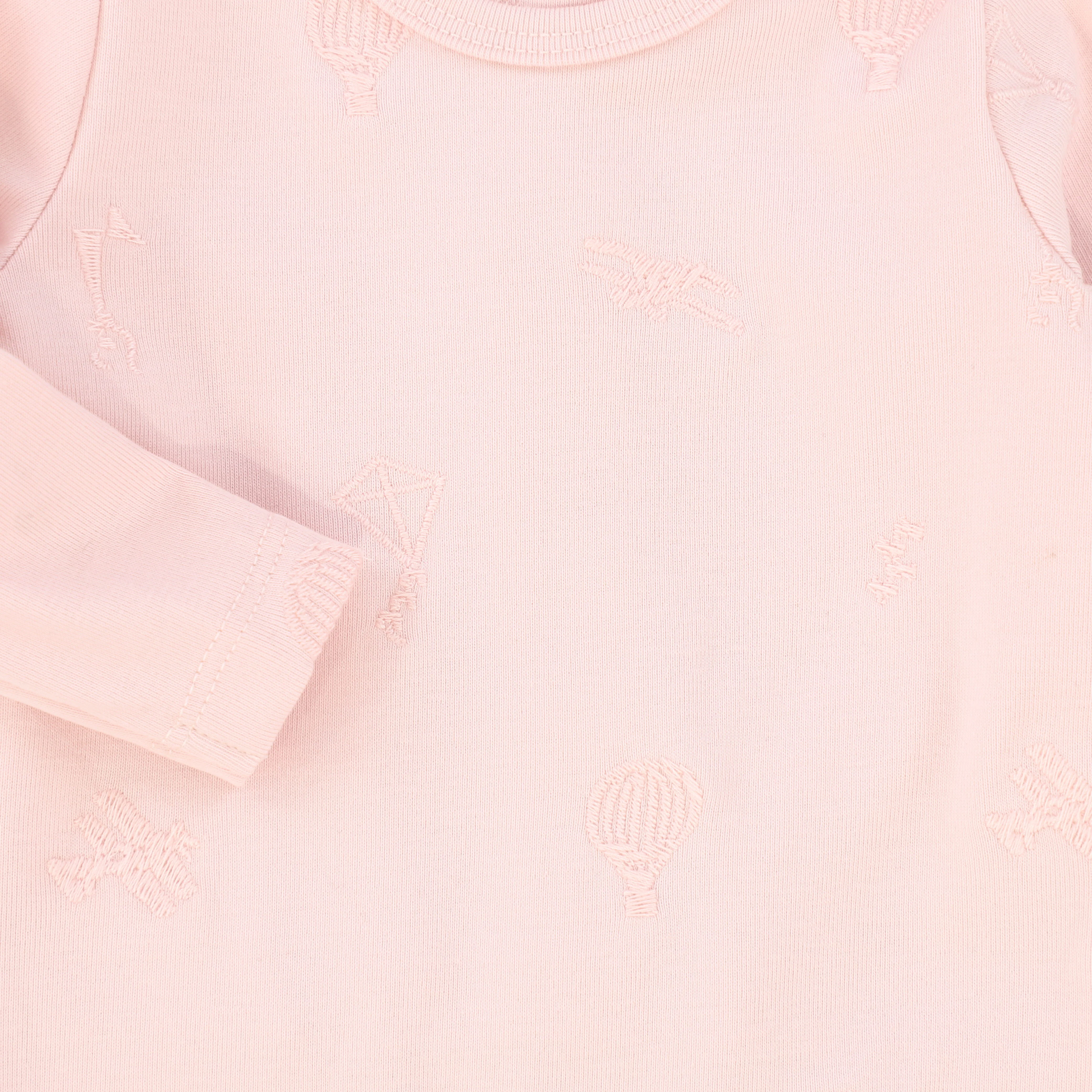 BEBE JOLEE PINK HOT AIR BALLOON STITCHED FOOTIE - Image 2
