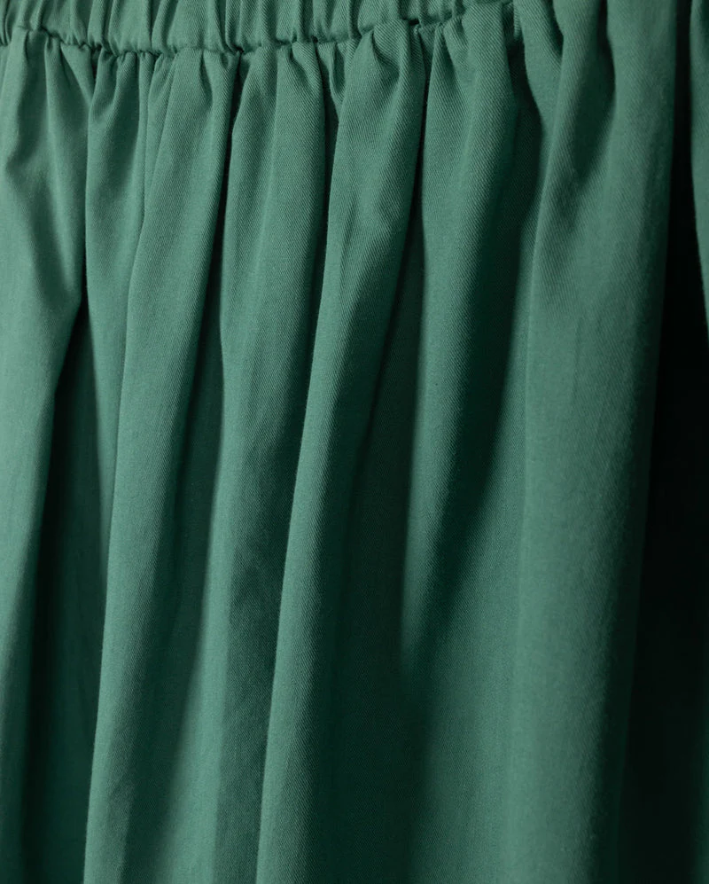 CABANA GREEN POPLIN SKIRT [FINAL SALE] - Image 2