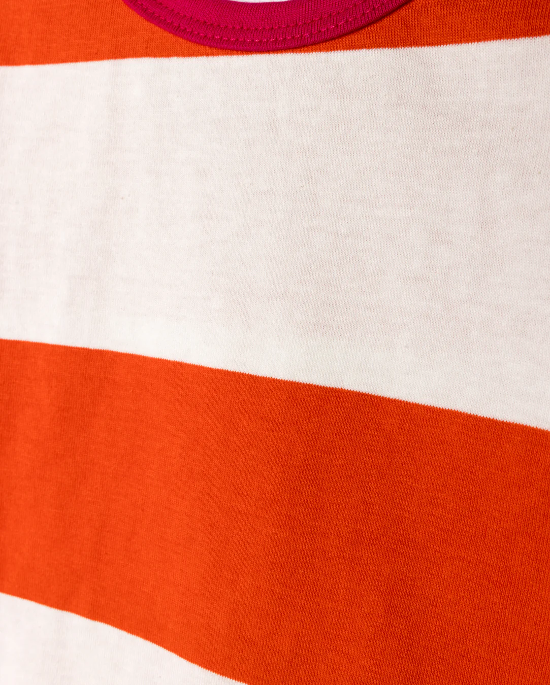CABANA ORANGE WIDE STRIPE TRIM T-SHIRT [FINAL SALE] - Image 2