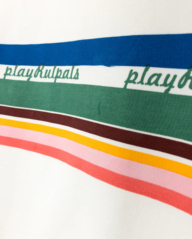 CABANA WHITE STRIPED T-SHIRT [FINAL SALE] - Image 2