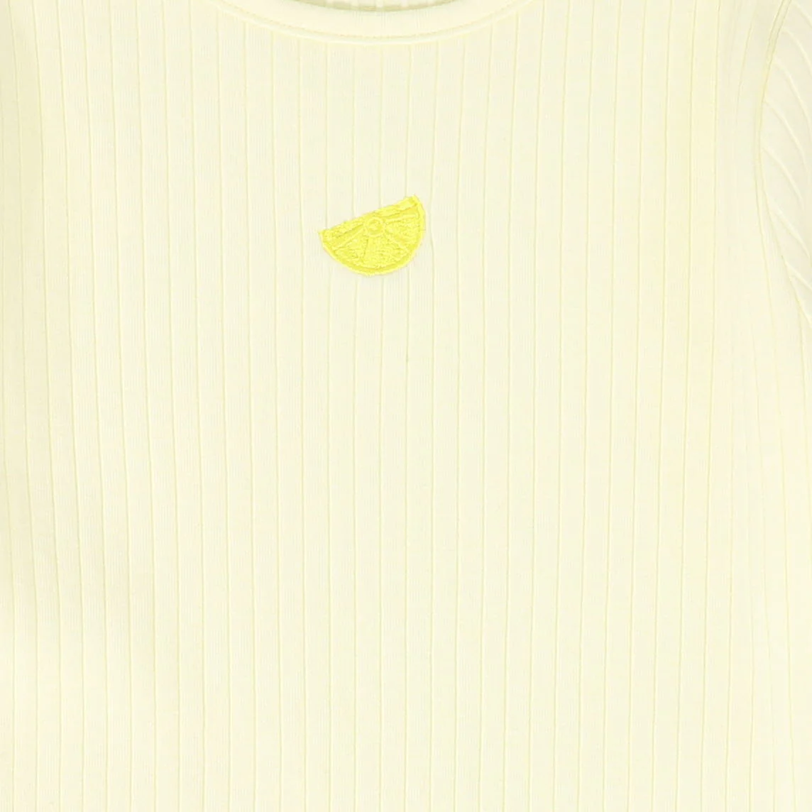 CABANA YELLOW STRIPED HEM RIBBED T-SHIRT [FINAL SALE] - Image 2