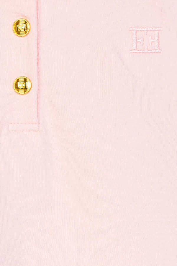 ESCADA PINK/WHITE BUTTON COLLARED DRESS [FINAL SALE] - Image 2