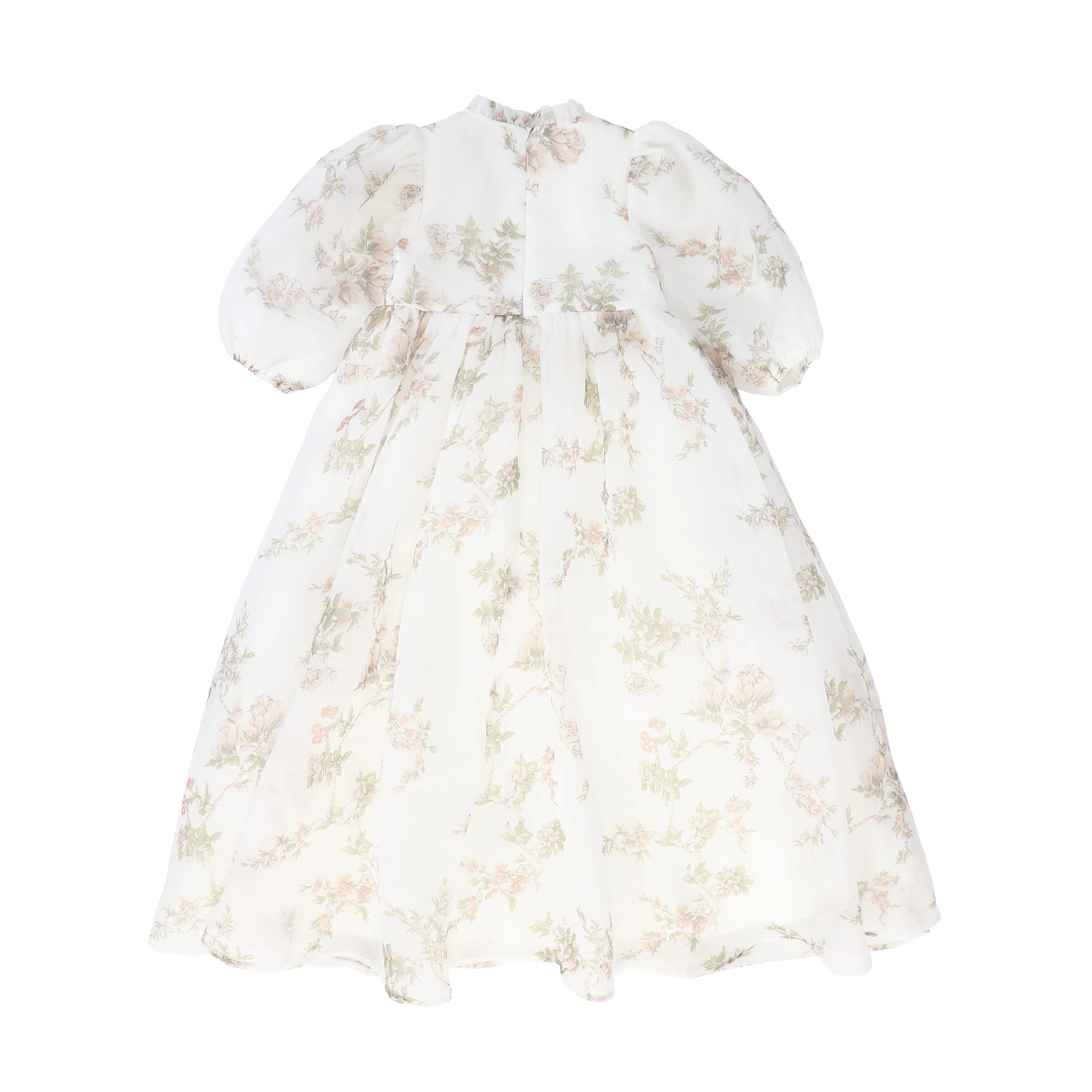 FRANCESCA GUILIANO FLORAL ORGANZA HIGH WAISTED GOWN - Image 2