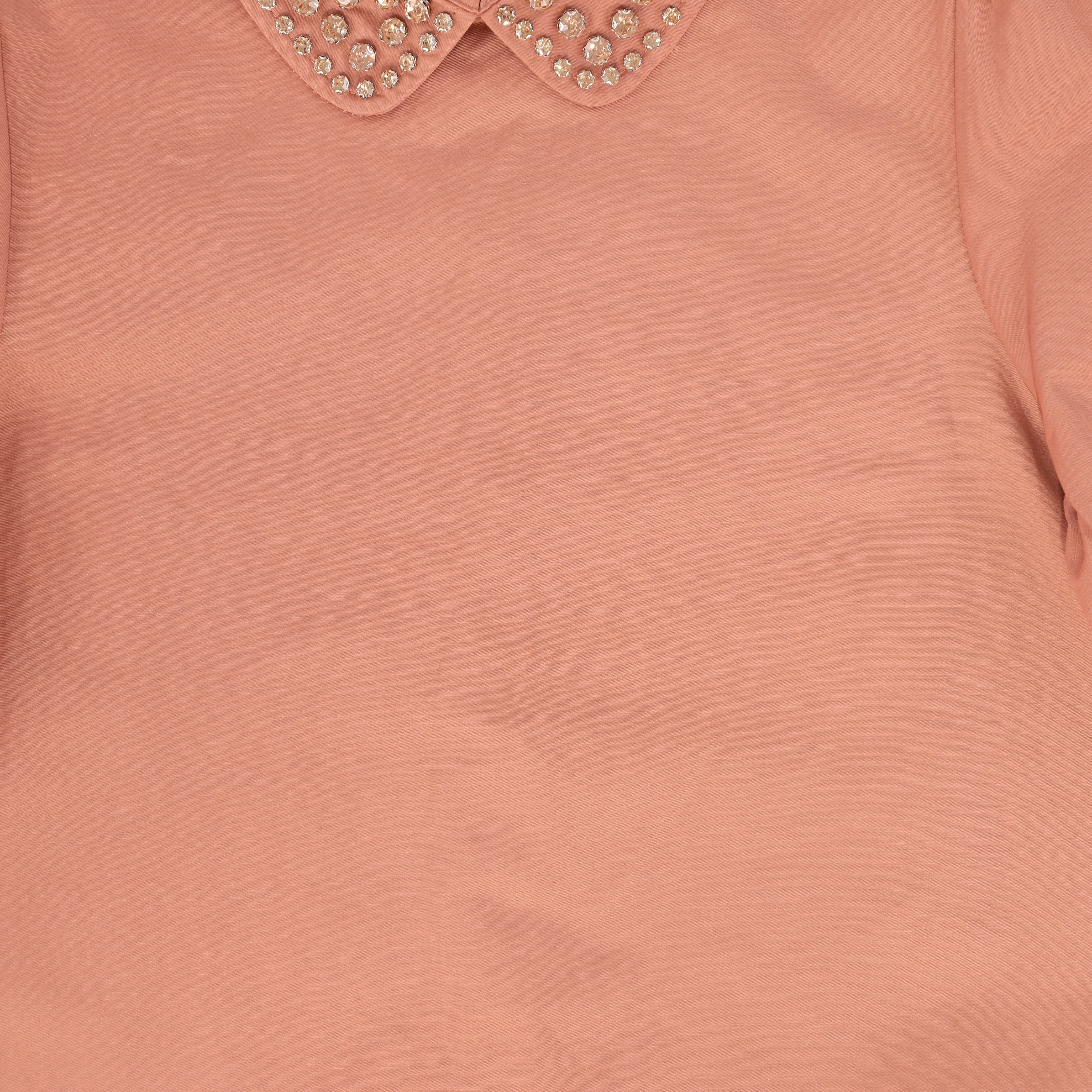 FRANCESCA GUILIANO MAUVE EMBELLISHED COLLAR BLOUSE [FINAL SALE] - Image 3