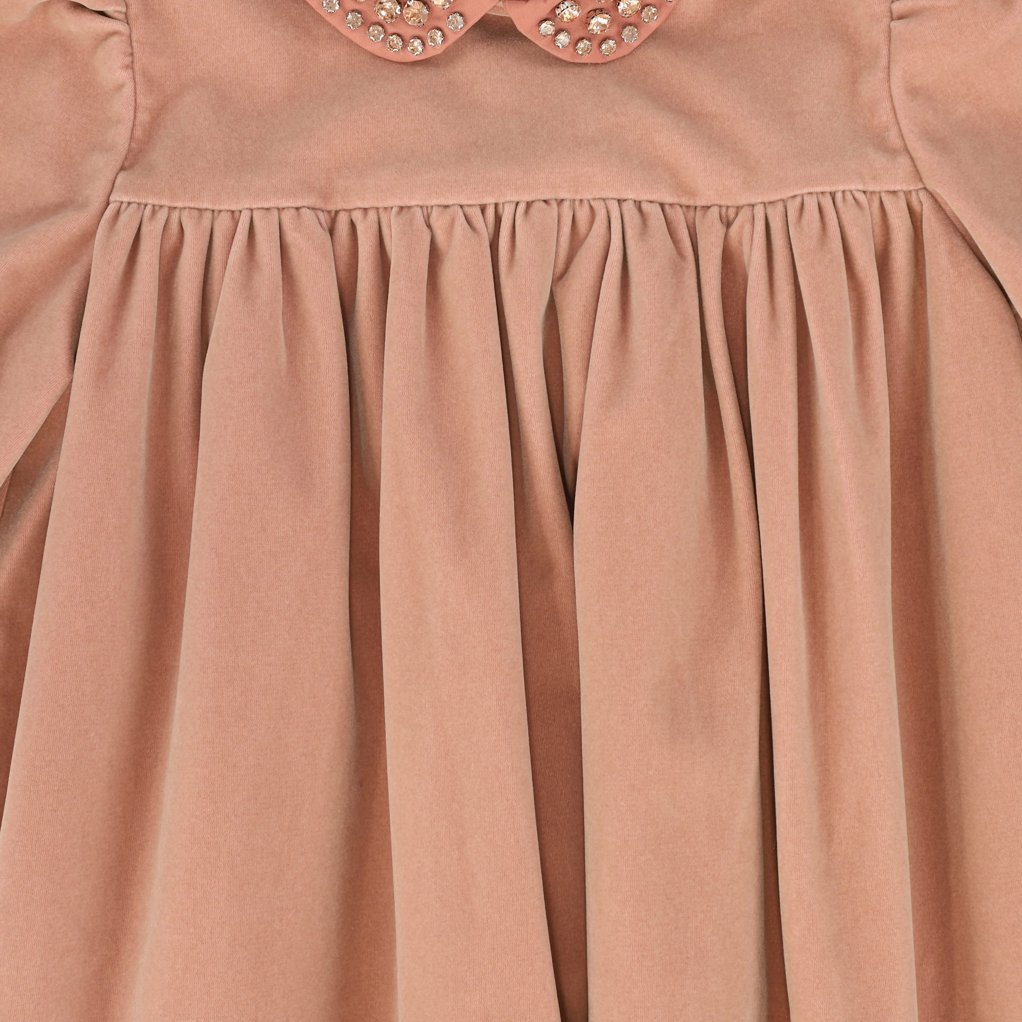 FRANCESCA GUILIANO MAUVE VELVET EMPIRE DRESS [FINAL SALE] - Image 3