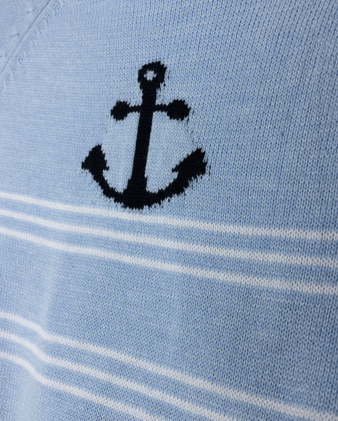 HARPER JAMES BLUE STRIPED ANCHOR KNIT SET [FINAL SALE] - Image 2