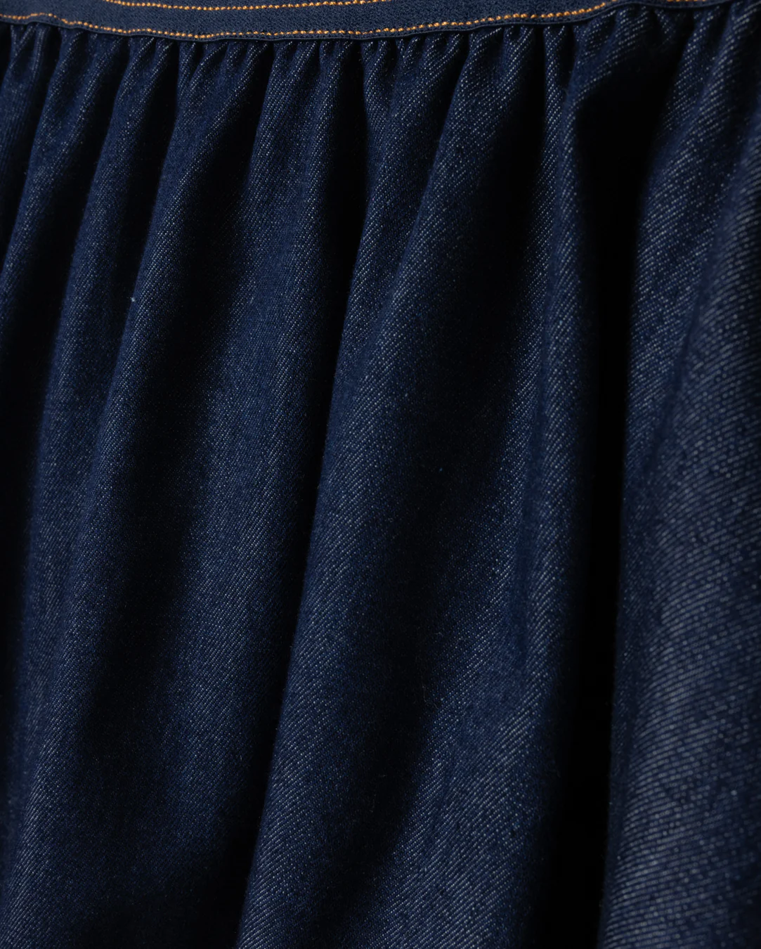 HELLO YELLOW DENIM WIDE WAISTED SKIRT [FINAL SALE] - Image 2